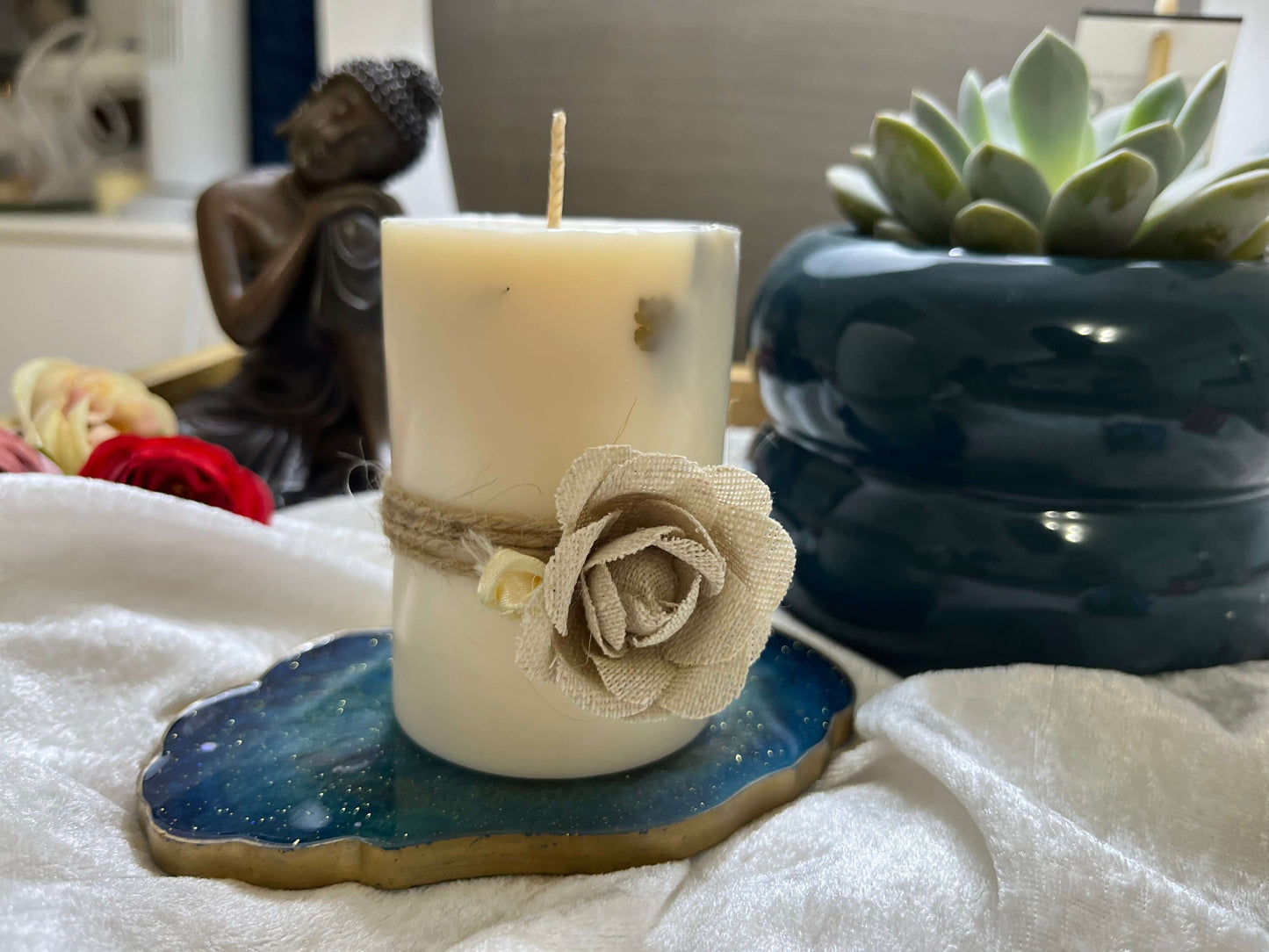 Luxury Scented Candle in Glass Jar | 100% pure aroma RishStudio