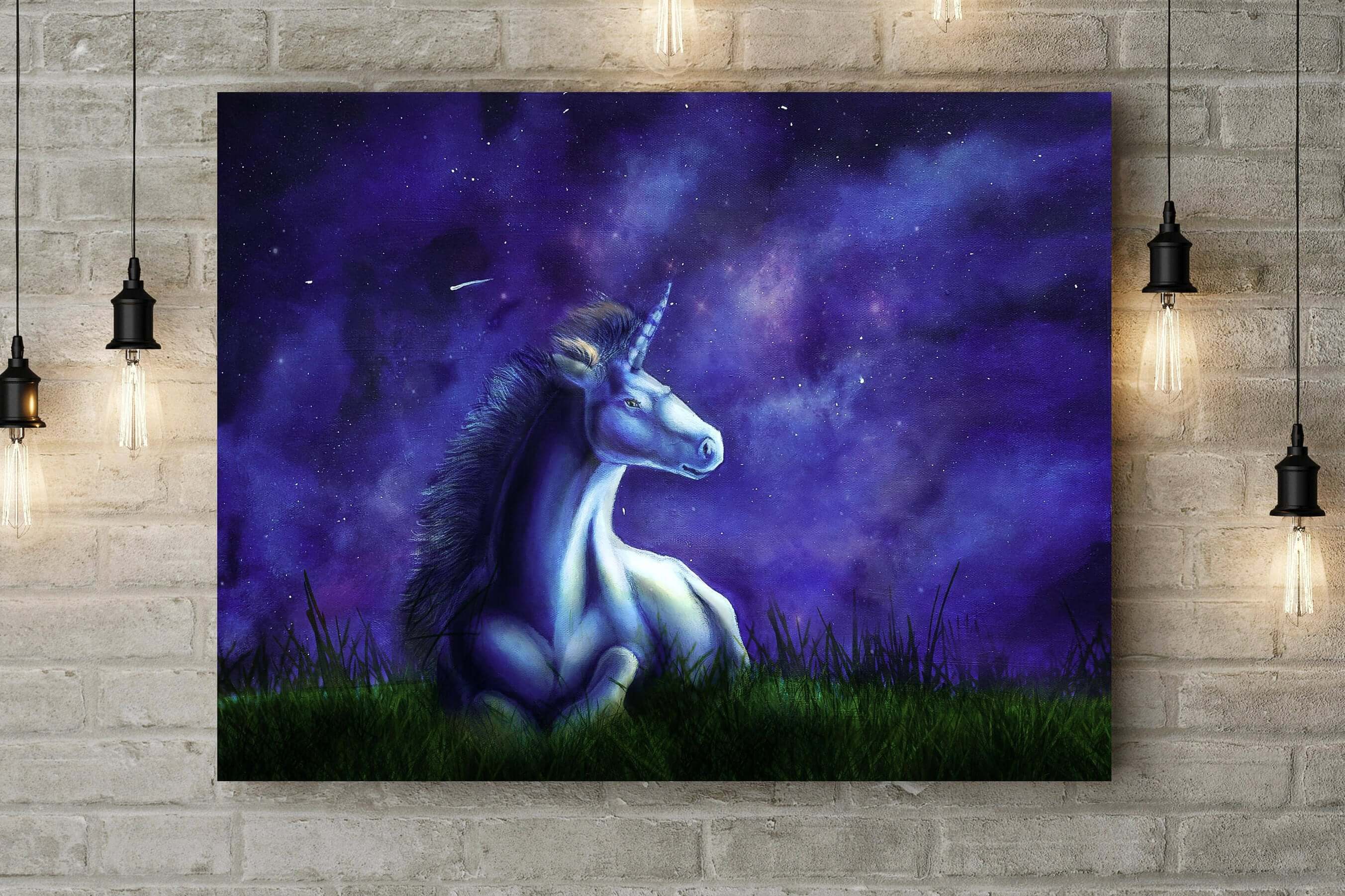 Acrylic Unicorn Painting On Wholesale