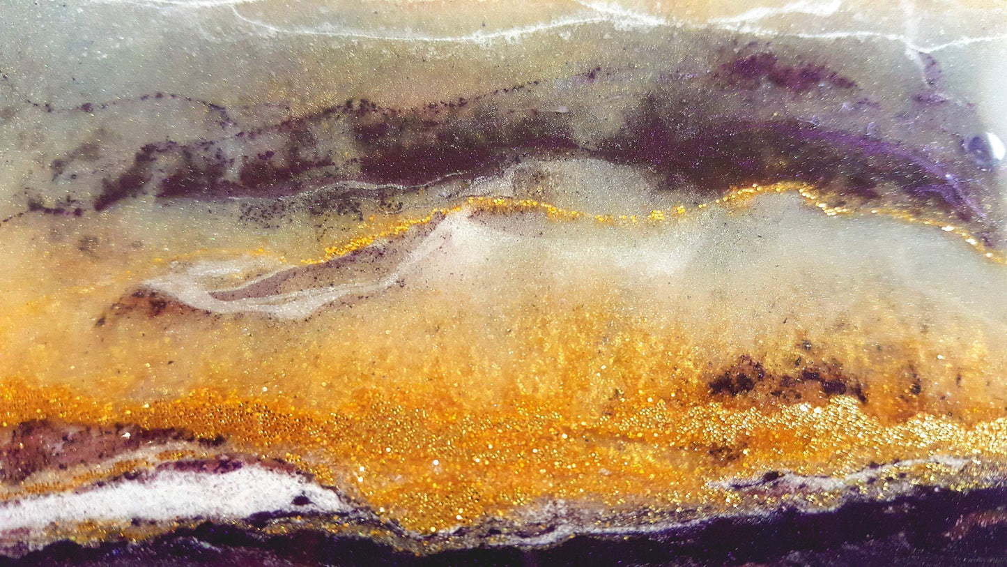 Resin and crystal Geode Wall Art | RishStudio RishStudio