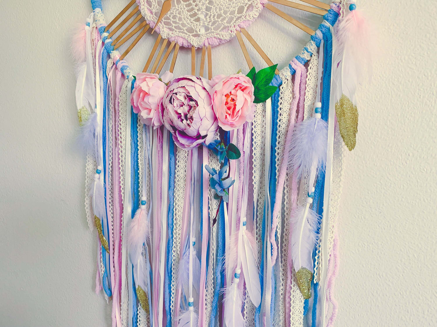 Wall Clock | Farmhouse Style Rustic Oversized Dream Catcher Clock RishStudio