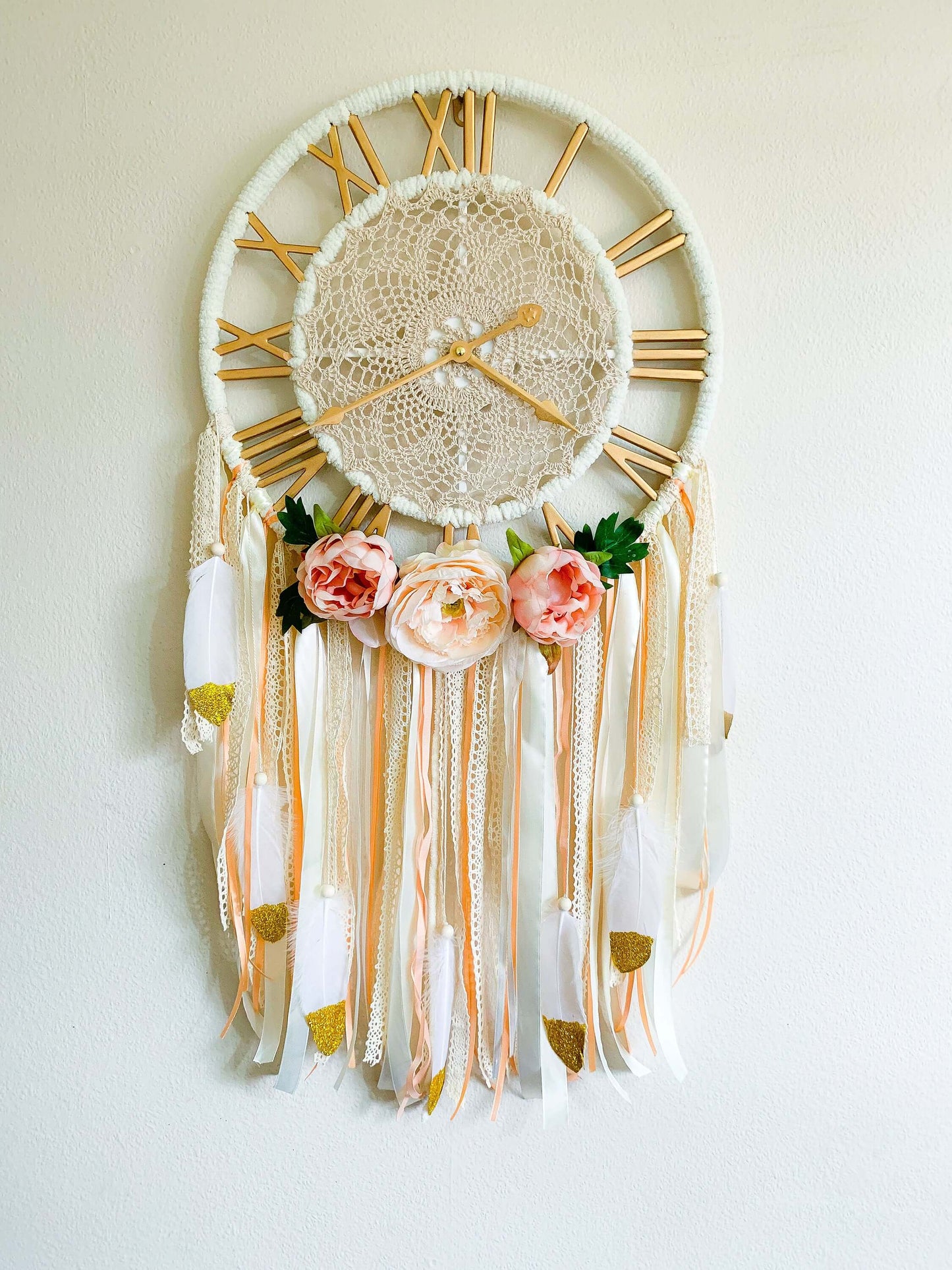 Dream Catcher Inspired Metal Wall Clock | RishStudio RishStudio