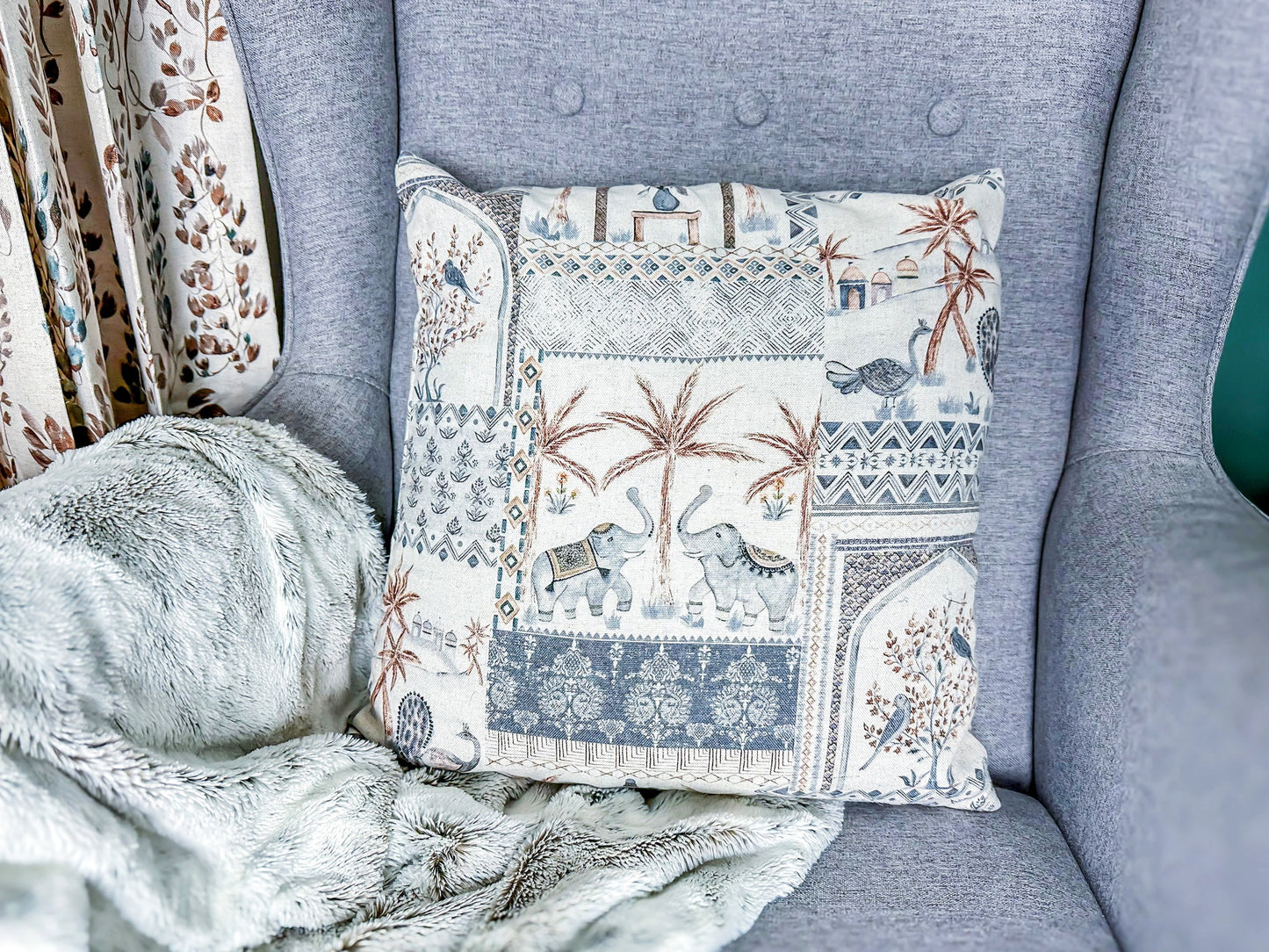 Spring decorations, spring cushion cover, pillow cover, Personalized pillow, new home gift, lumbar pillow, linen, Home Decor, Floral pattern, Decorative Pillow, custom cushion cover, cushion cover, cotton pillow cover mossartbyrishstudio