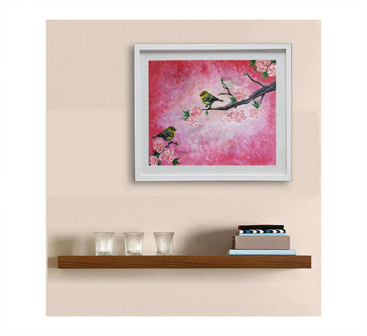 wall art print ,wall art ,pink home decor ,pink cherry blossom ,pink art print ,nursery print ,nursery decor ,Cherry blossom ,blossom wall art ,Blossom Painting, blossom nursery art