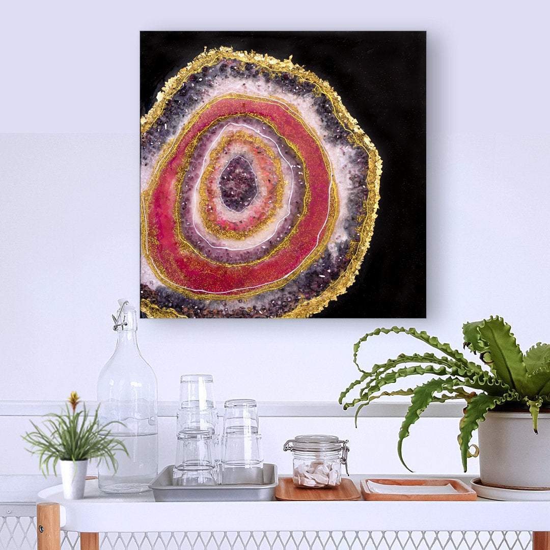 Geode Wall Art Is A Beautiful Way To Enhance Your Home Décor
