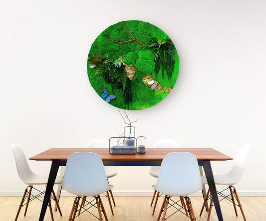 Decorate Your Home With Circular Moss Art