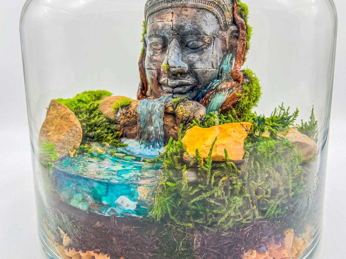 Buddha Terrarium | Terrarium Kit with Glass Container RishStudio