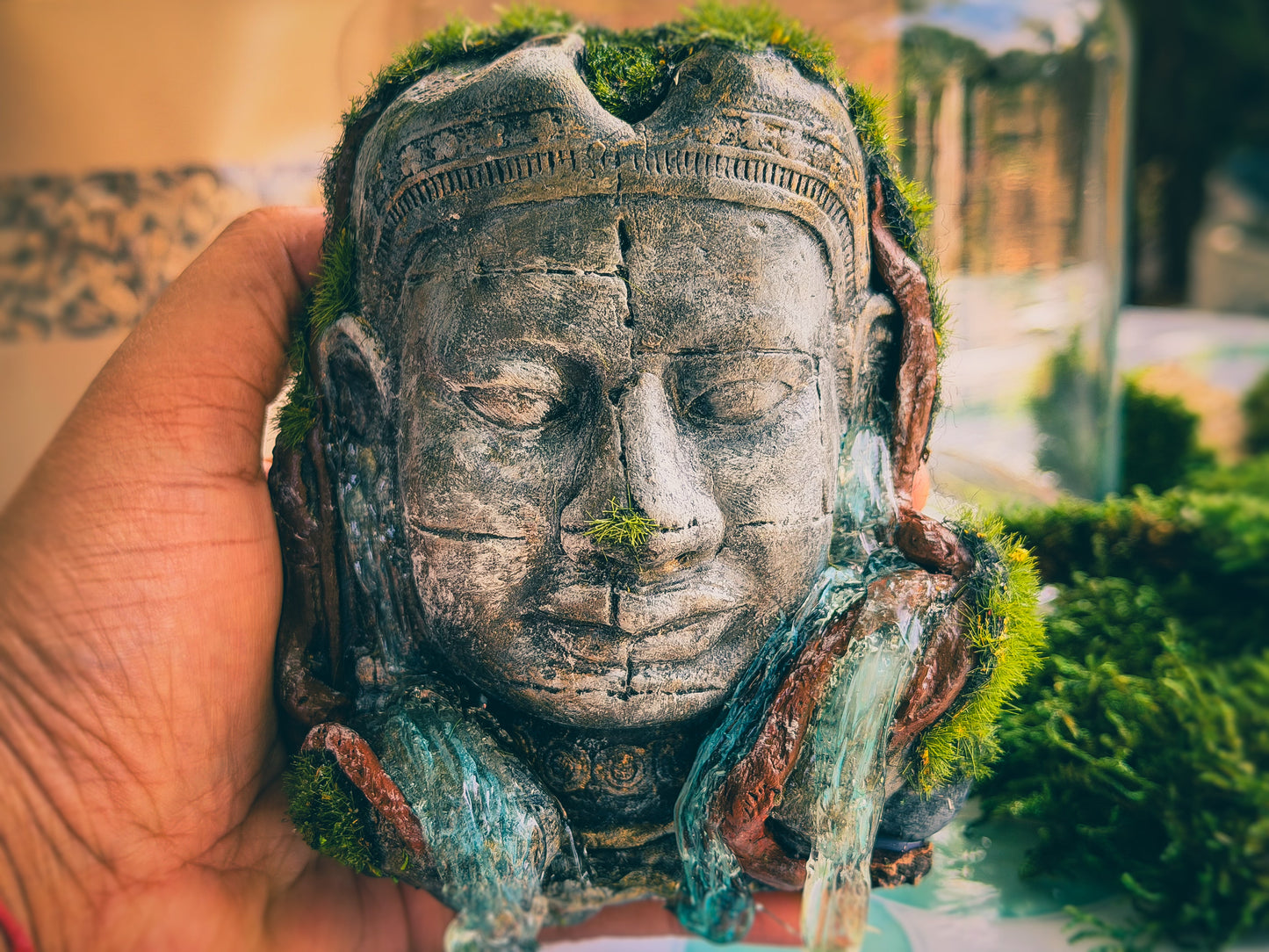 Buddha Terrarium | Terrarium Kit with Glass Container RishStudio