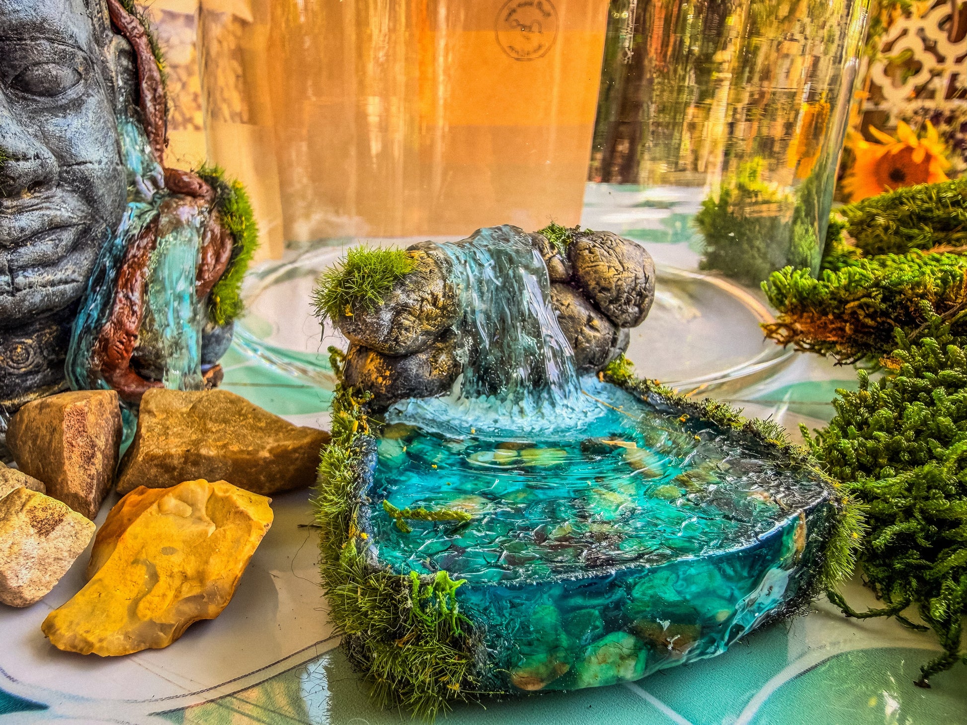 Buddha Terrarium | Terrarium Kit with Glass Container RishStudio