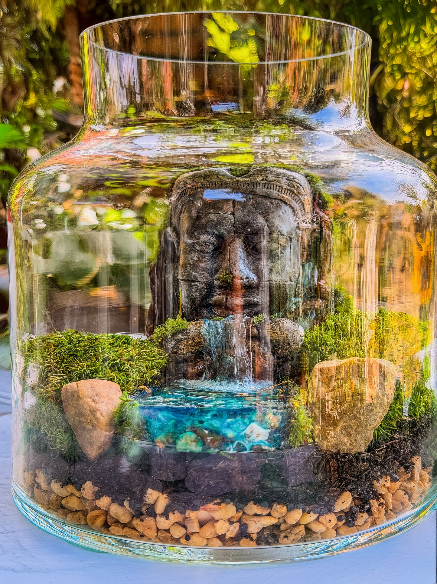 Buddha Terrarium | Terrarium Kit with Glass Container RishStudio