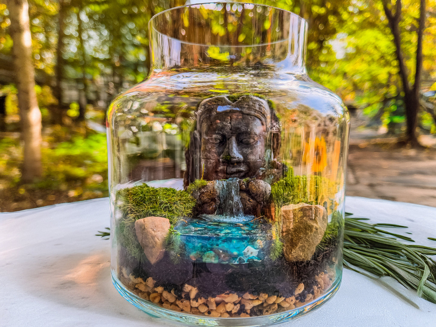 Buddha Terrarium | Terrarium Kit with Glass Container RishStudio
