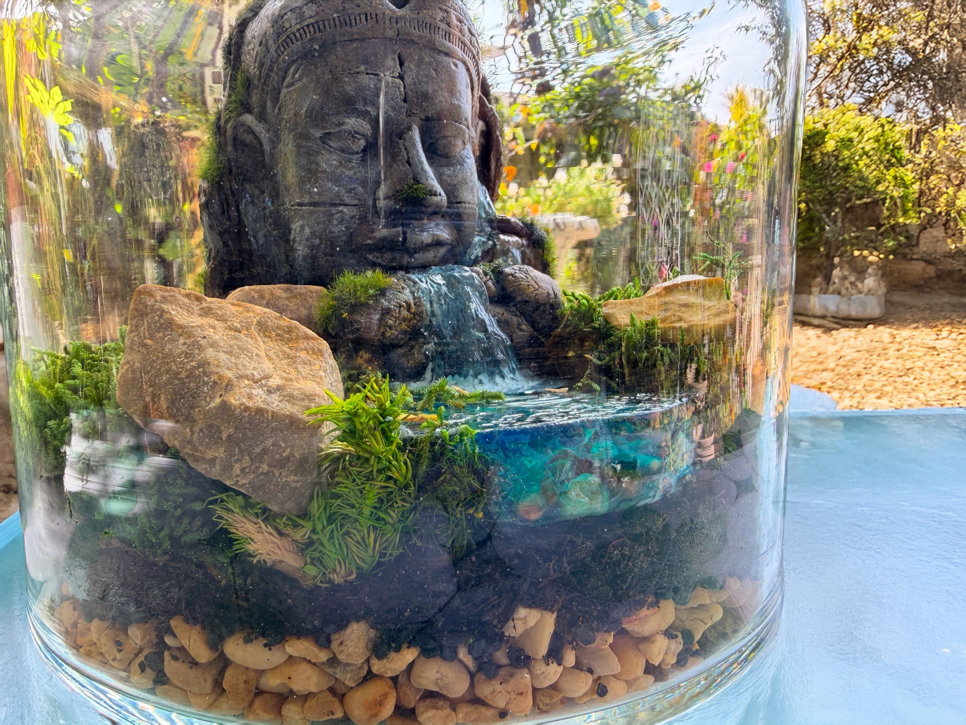 Buddha Terrarium | Terrarium Kit with Glass Container RishStudio