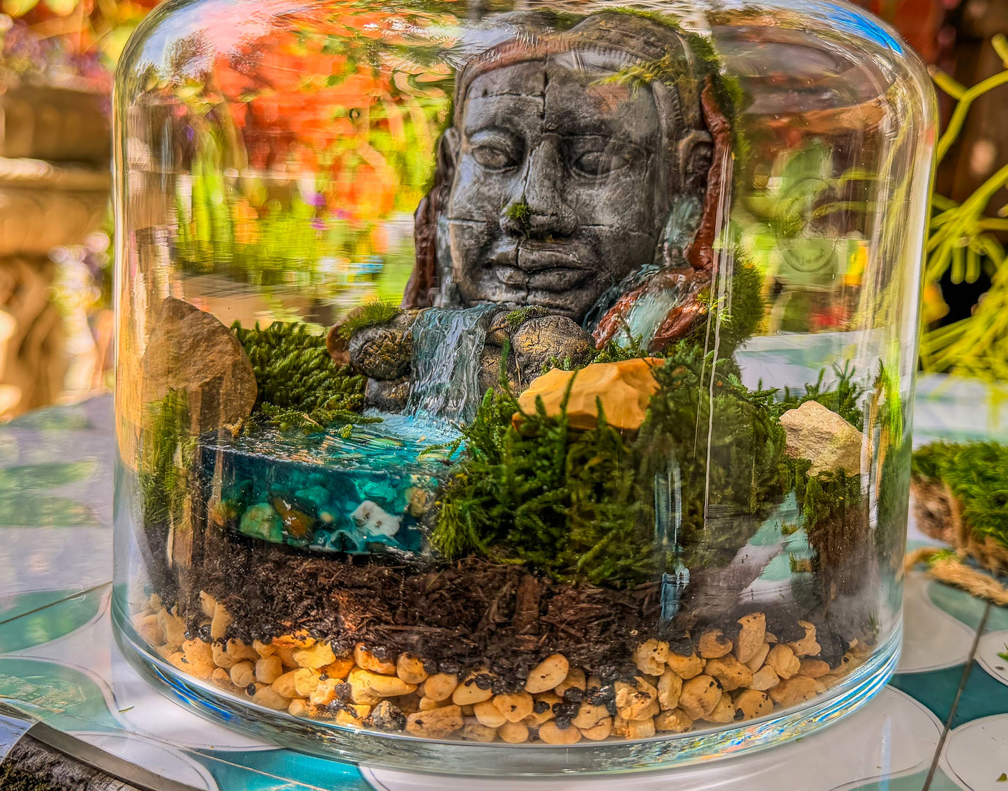Buddha Terrarium | Terrarium Kit with Glass Container RishStudio