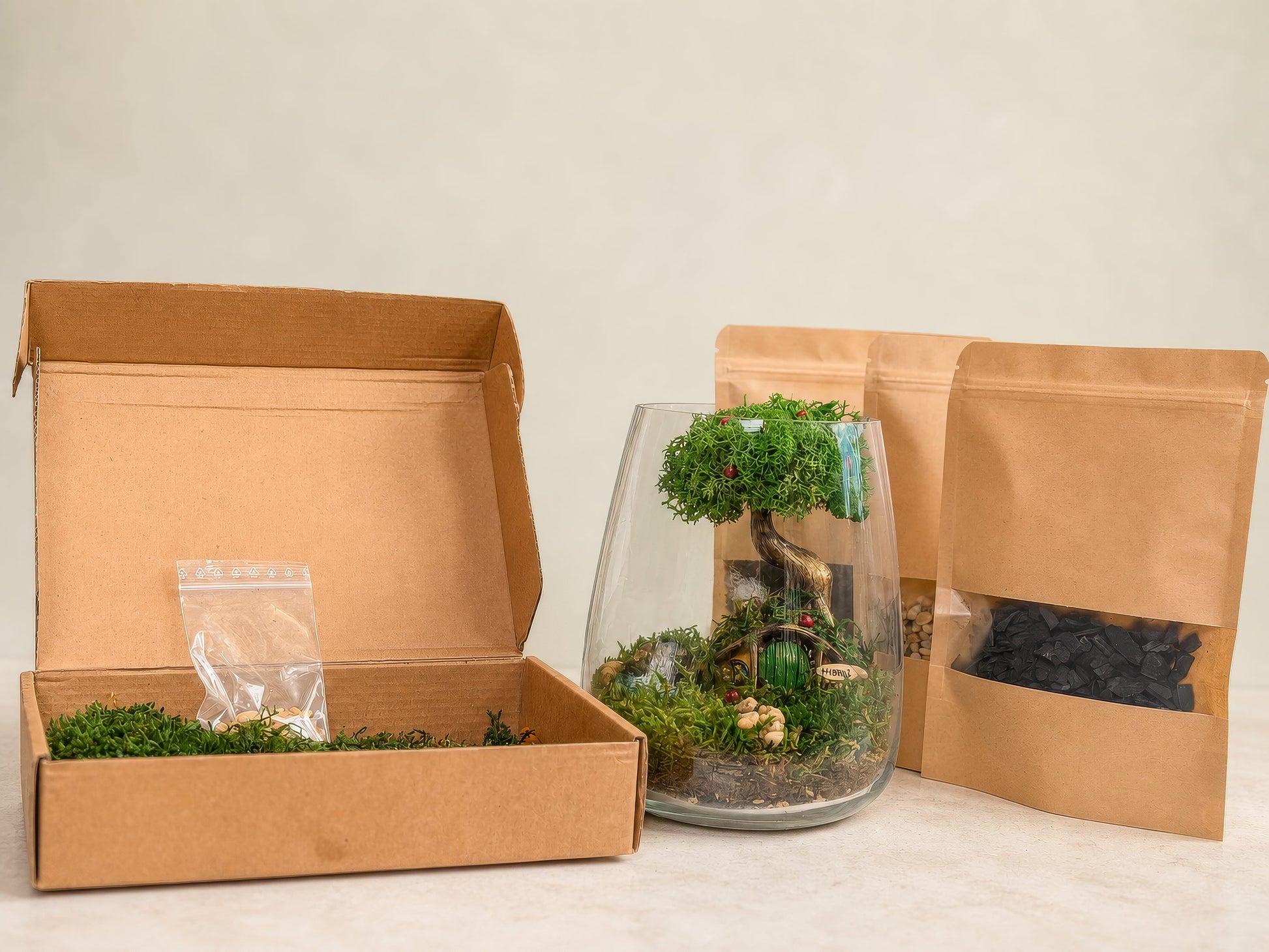 DIY Hobbit House Terrarium Kit | Moss Terrarium for Adults & Beginners RishStudio