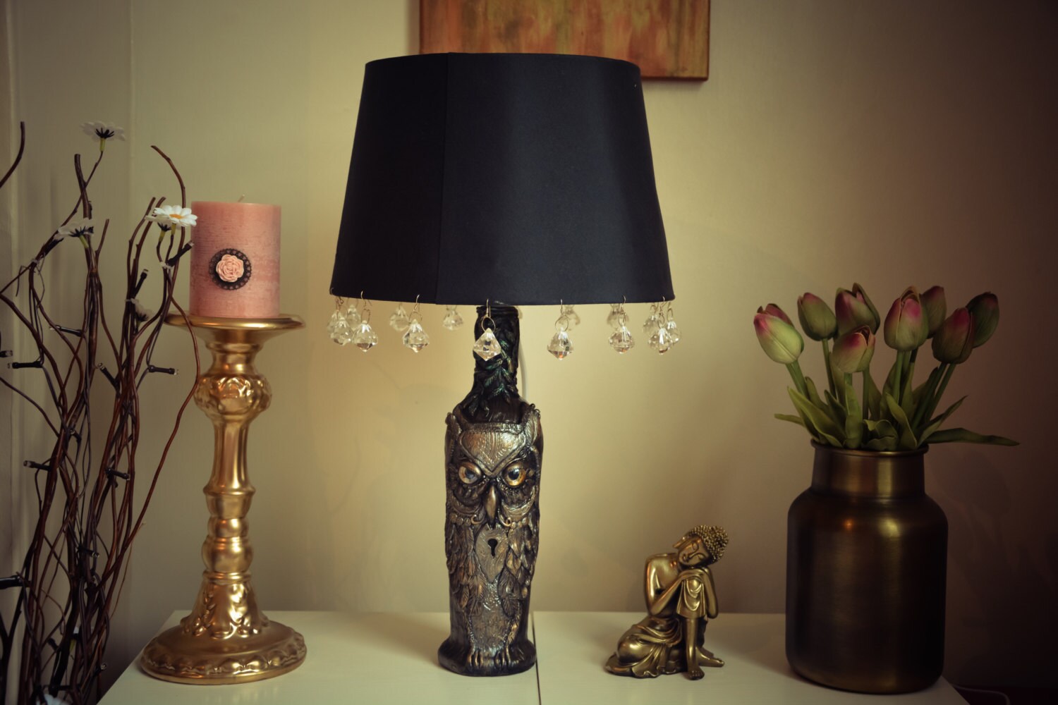 Table lamp | Owl Table lamp | bedside lamp RishStudio