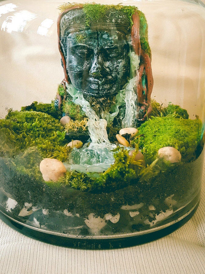 Buddha Terrarium | Terrarium Kit with Glass Container RishStudio