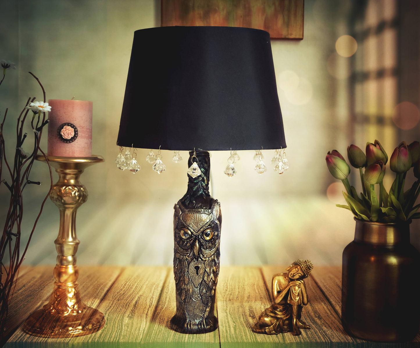 Table lamp | Owl Table lamp | bedside lamp RishStudio