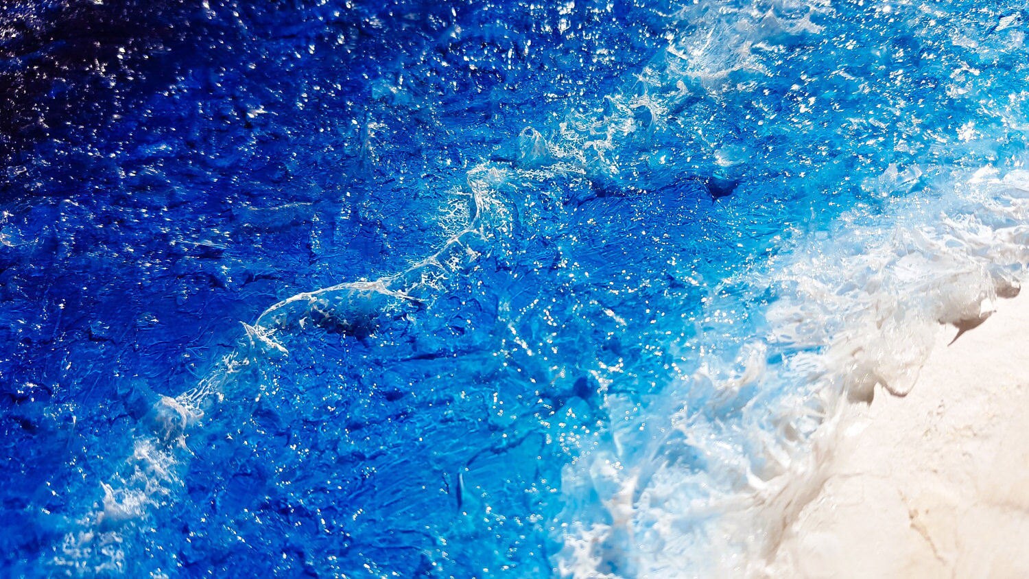 Ocean Wall art, Resin ocean Painting, Ocean Painting RishStudio