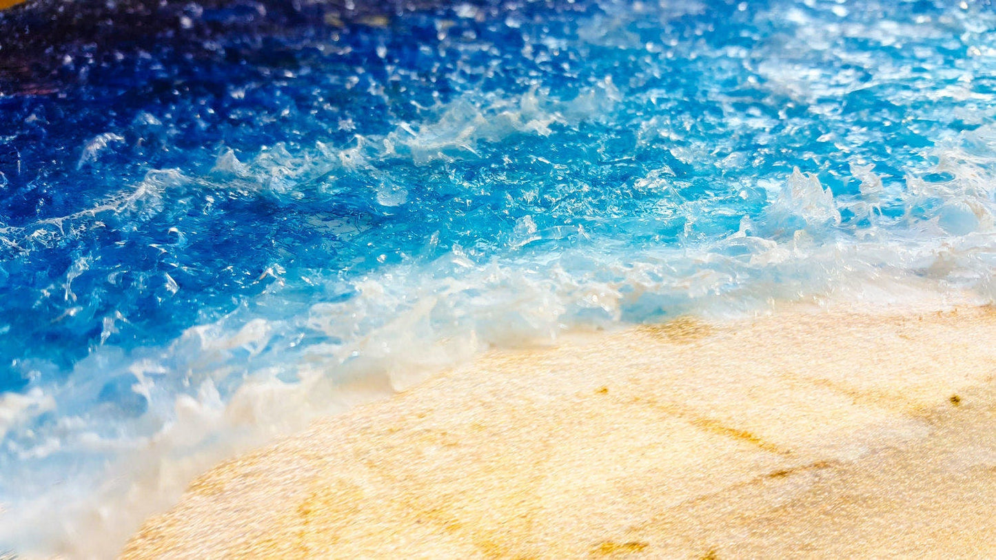 Ocean Wall art, Resin ocean Painting, Ocean Painting RishStudio