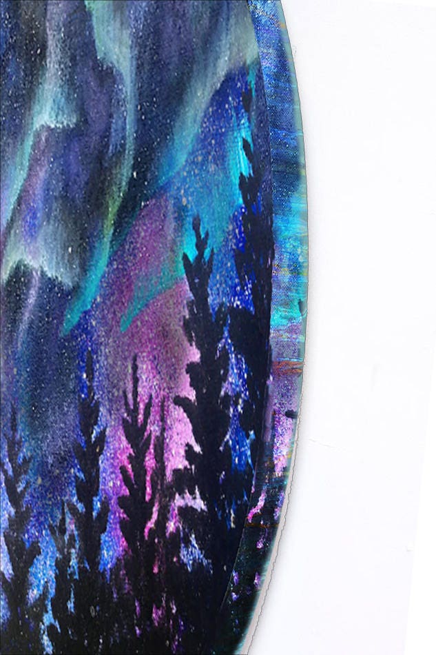 Northern Lights | celestial art | Galaxy painting RishStudio