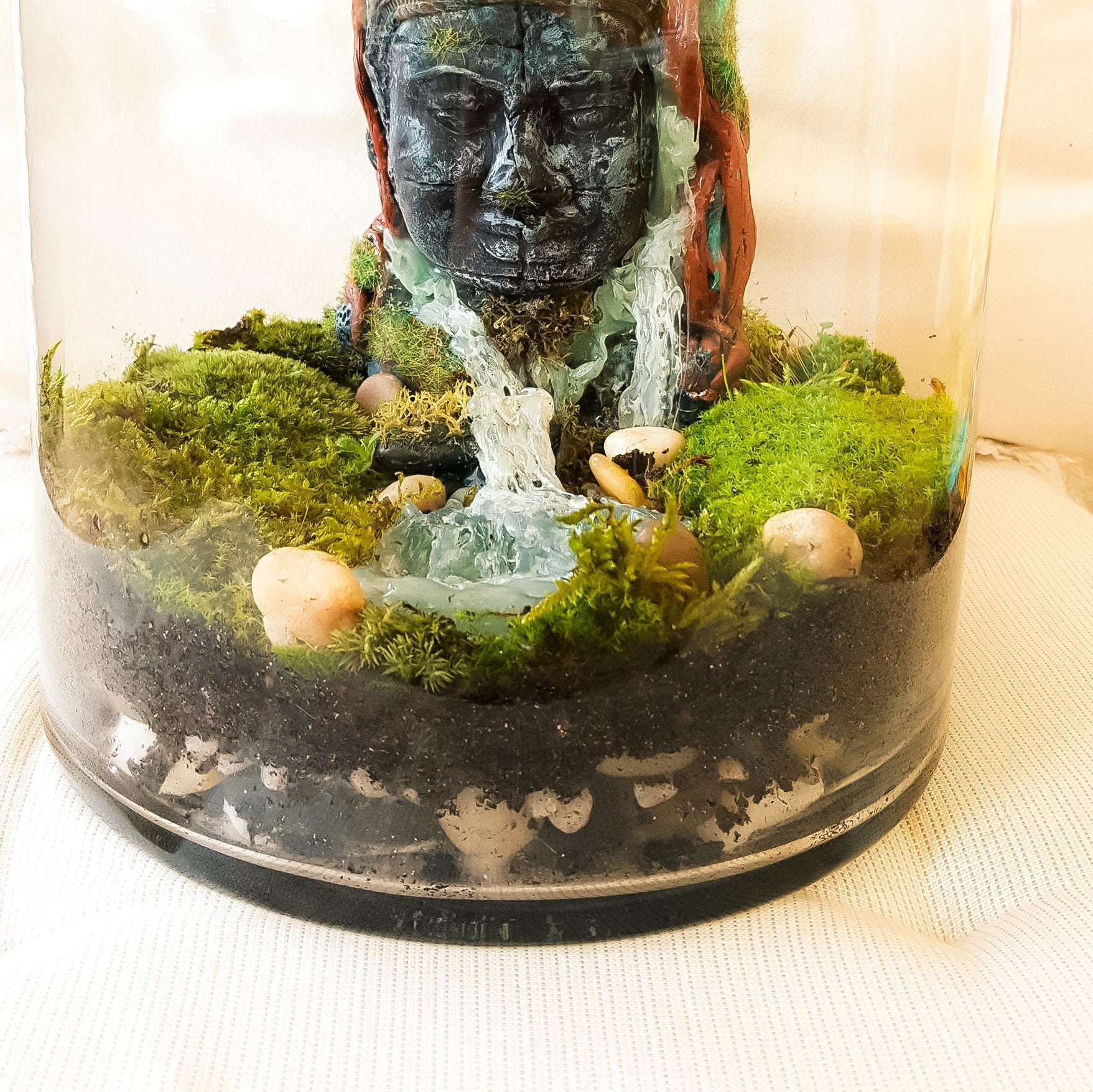 Buddha Terrarium | Terrarium Kit with Glass Container RishStudio