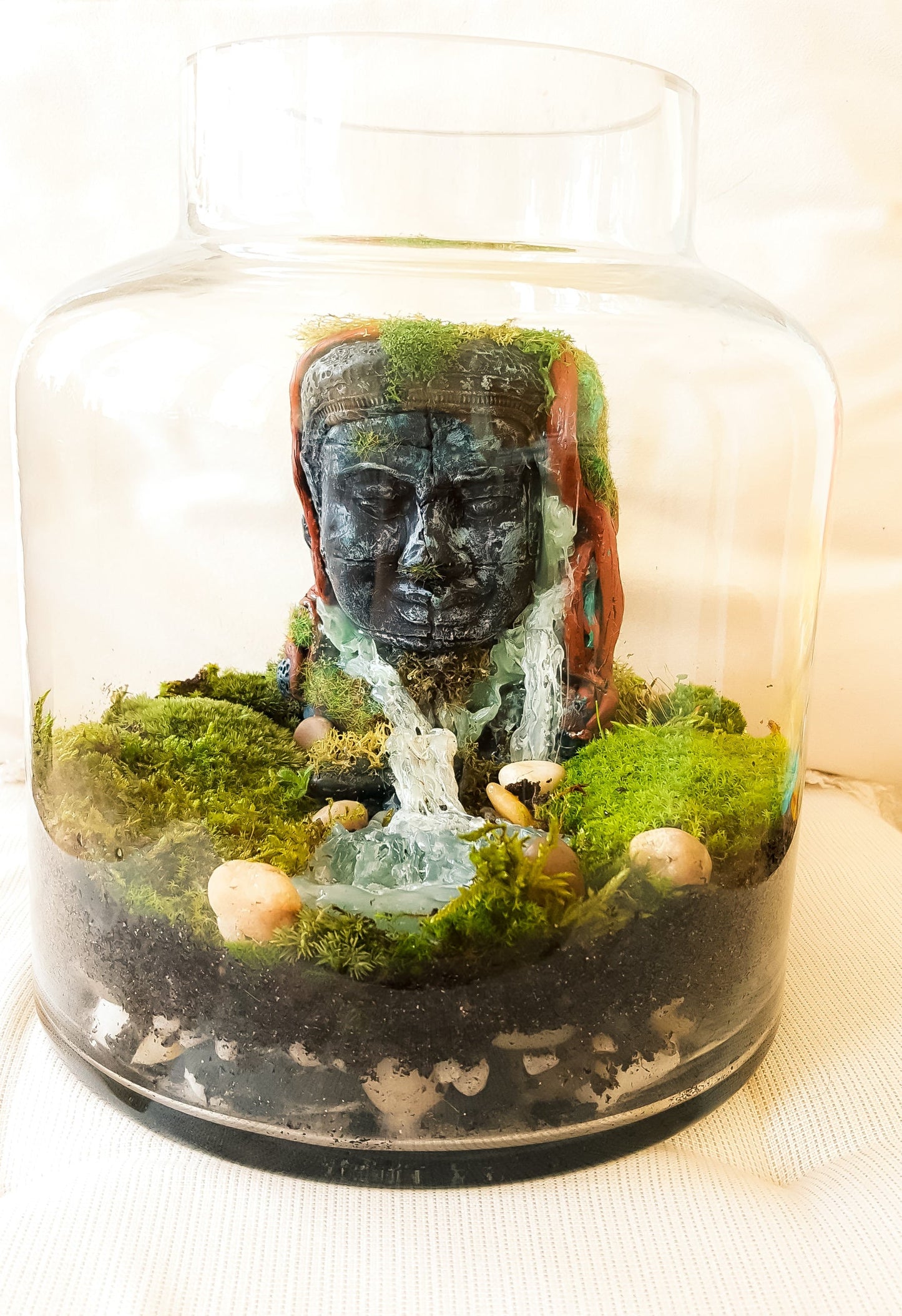 Buddha Terrarium | Terrarium Kit with Glass Container RishStudio