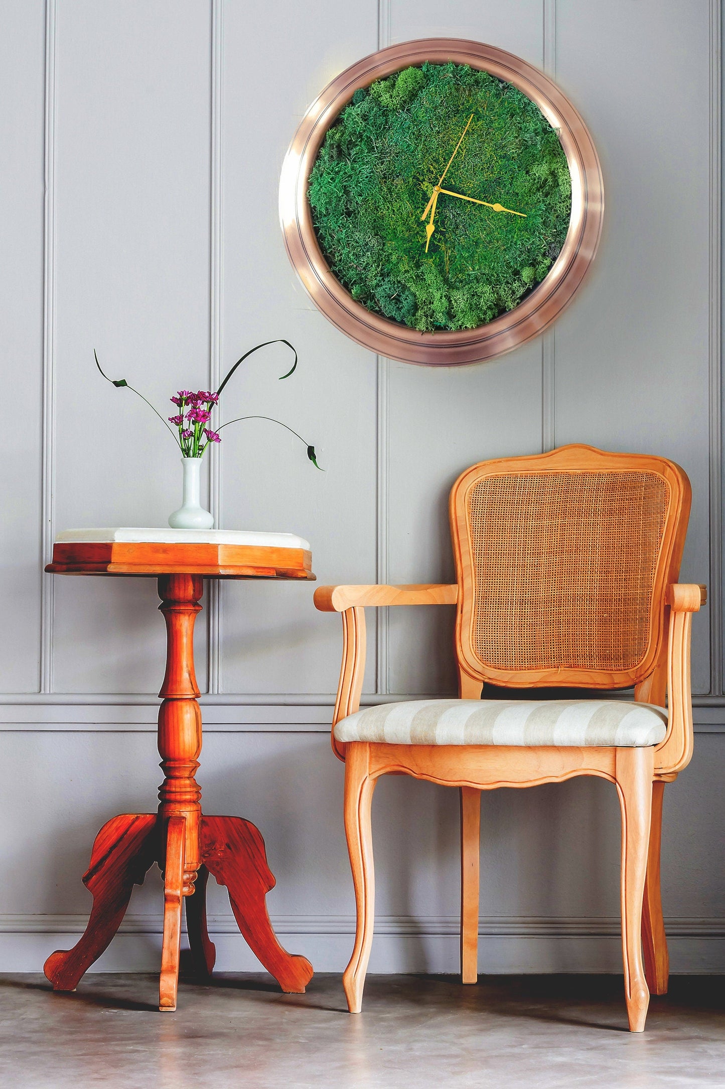 Moss Wall Clock | Kitchen clock | Modern Wall Clock RishStudio