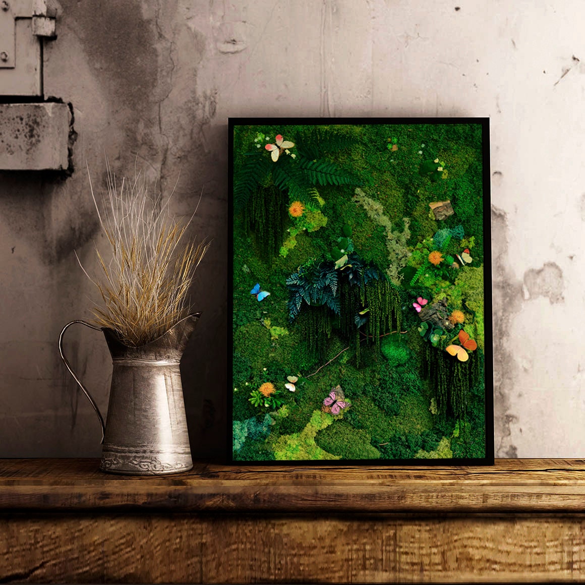 Moss Wall | preserved Moss wall panel | living wall RishStudio