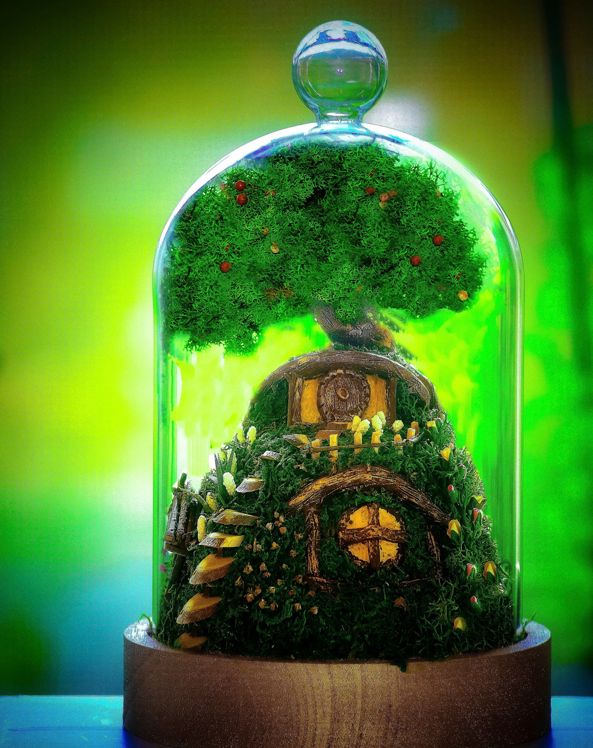 Hobbit Terrarium | Lord of the Rings | The Hobbit | Moss Terrarium RishStudio