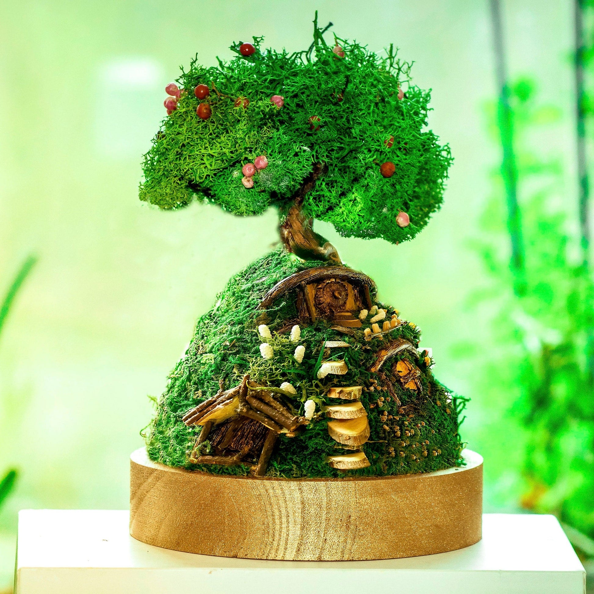 Hobbit Terrarium | Lord of the Rings | The Hobbit | Moss Terrarium RishStudio