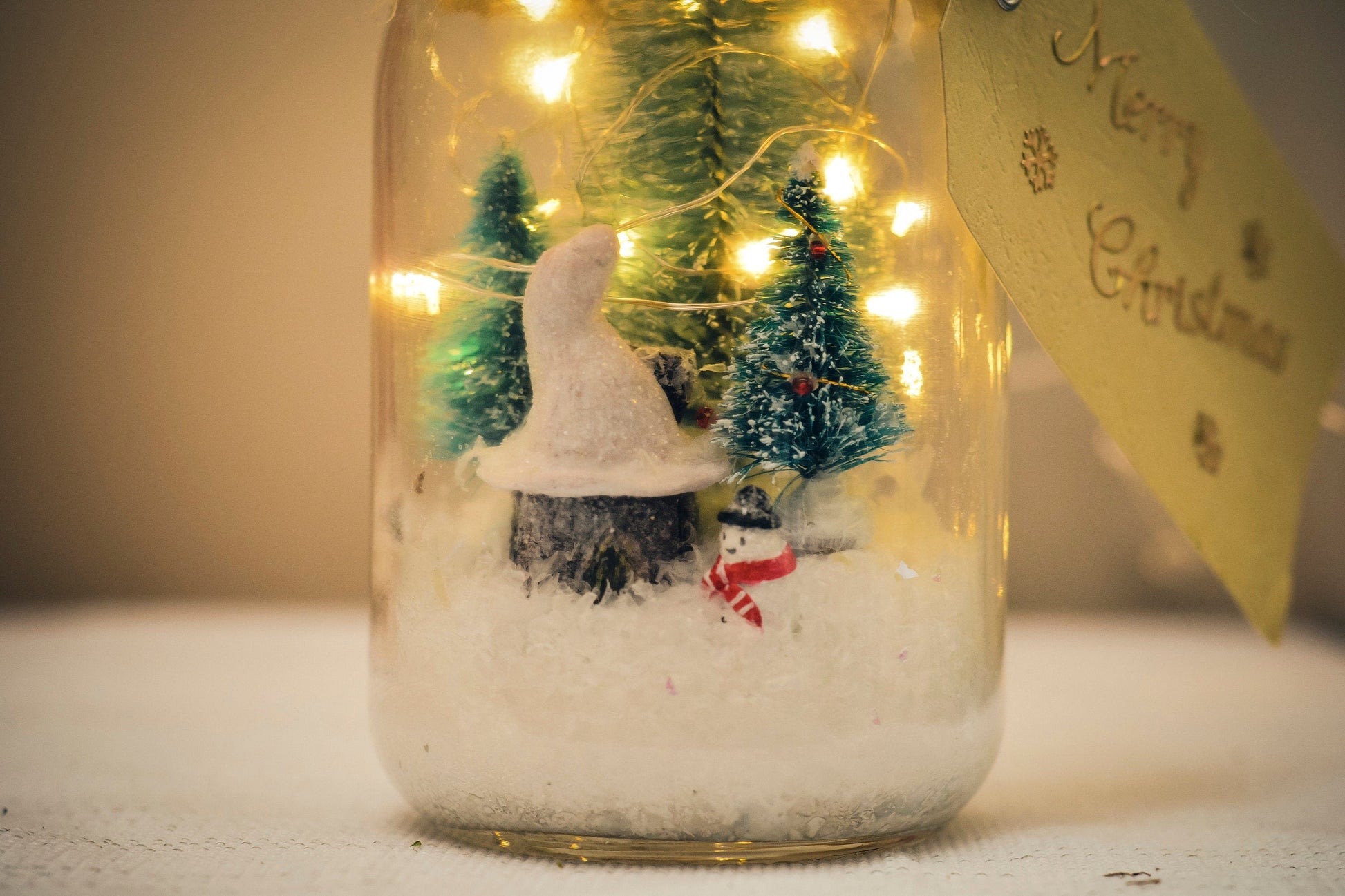 Christmas Mason Jar Light: Winter Wonderland Fairy Lights Christmas Gifts mossartbyrishstudio