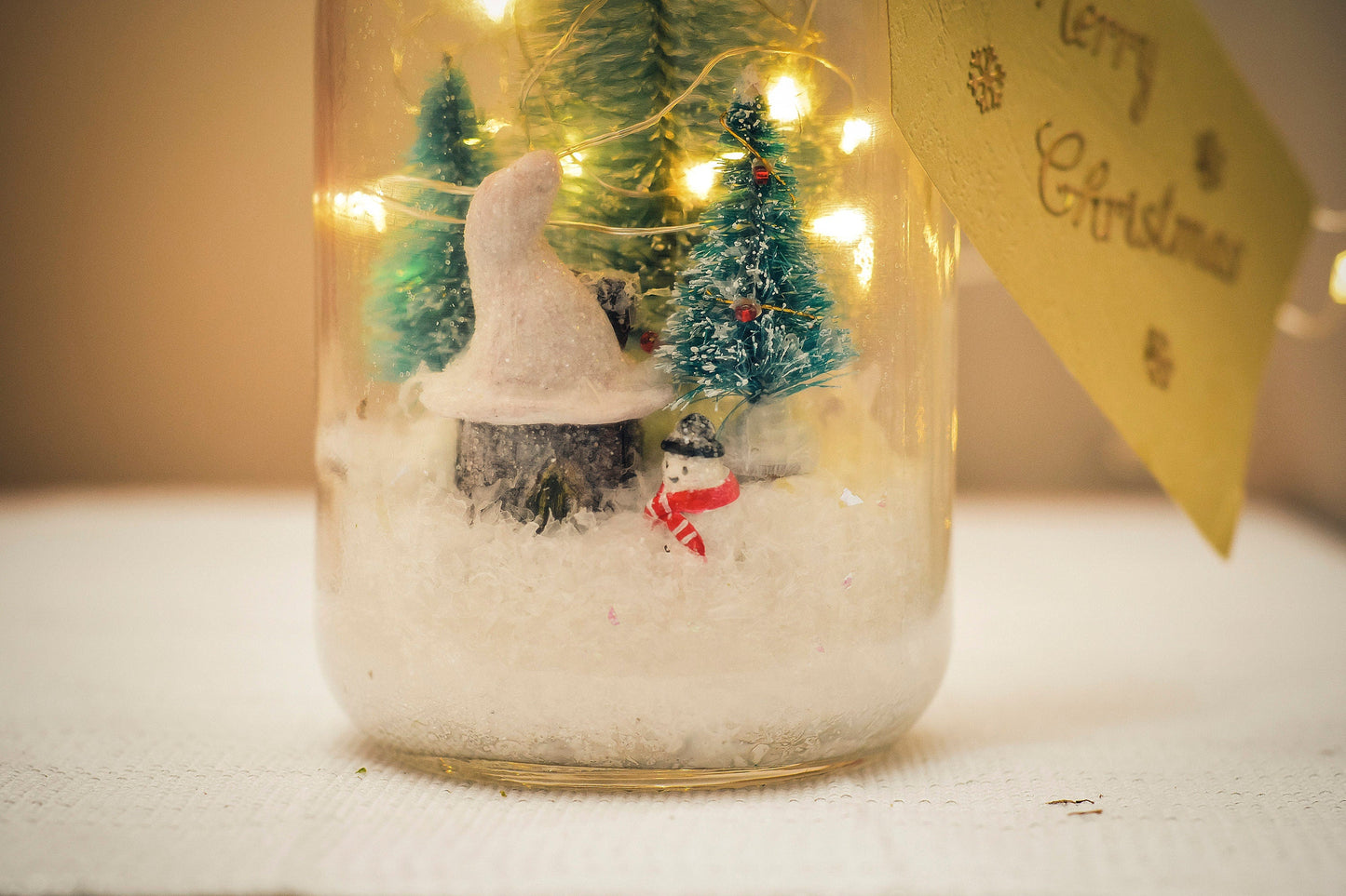 Christmas Mason Jar Light: Winter Wonderland Fairy Lights Christmas Gifts mossartbyrishstudio