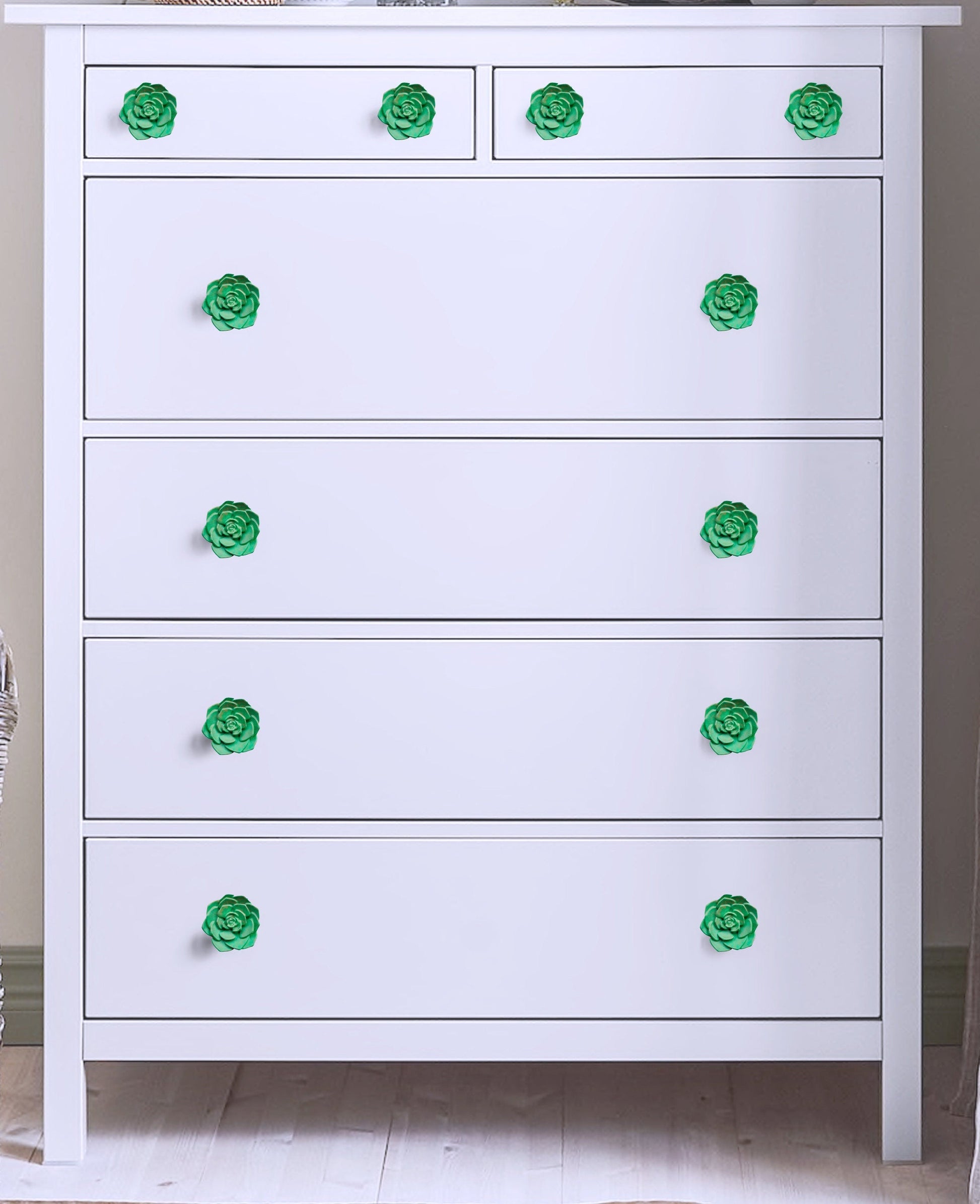 Succulent knobs and pulls | Cacti & Succulent Drawer Pulls RishStudio