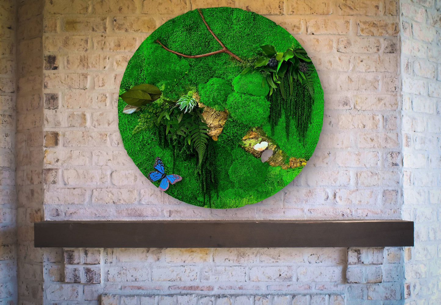 Circular Moss Wall | Round Moss Art | Preserved Moss Art | Moss Wall RishStudio