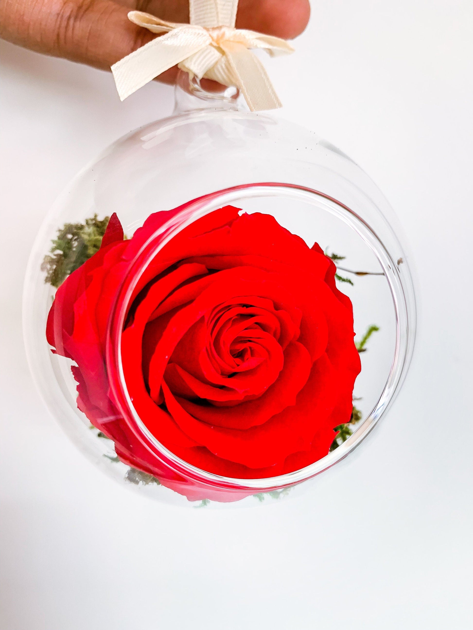 Christmas Baubles | Floral Christmas decorations | Filled Christmas Baubles RishStudio