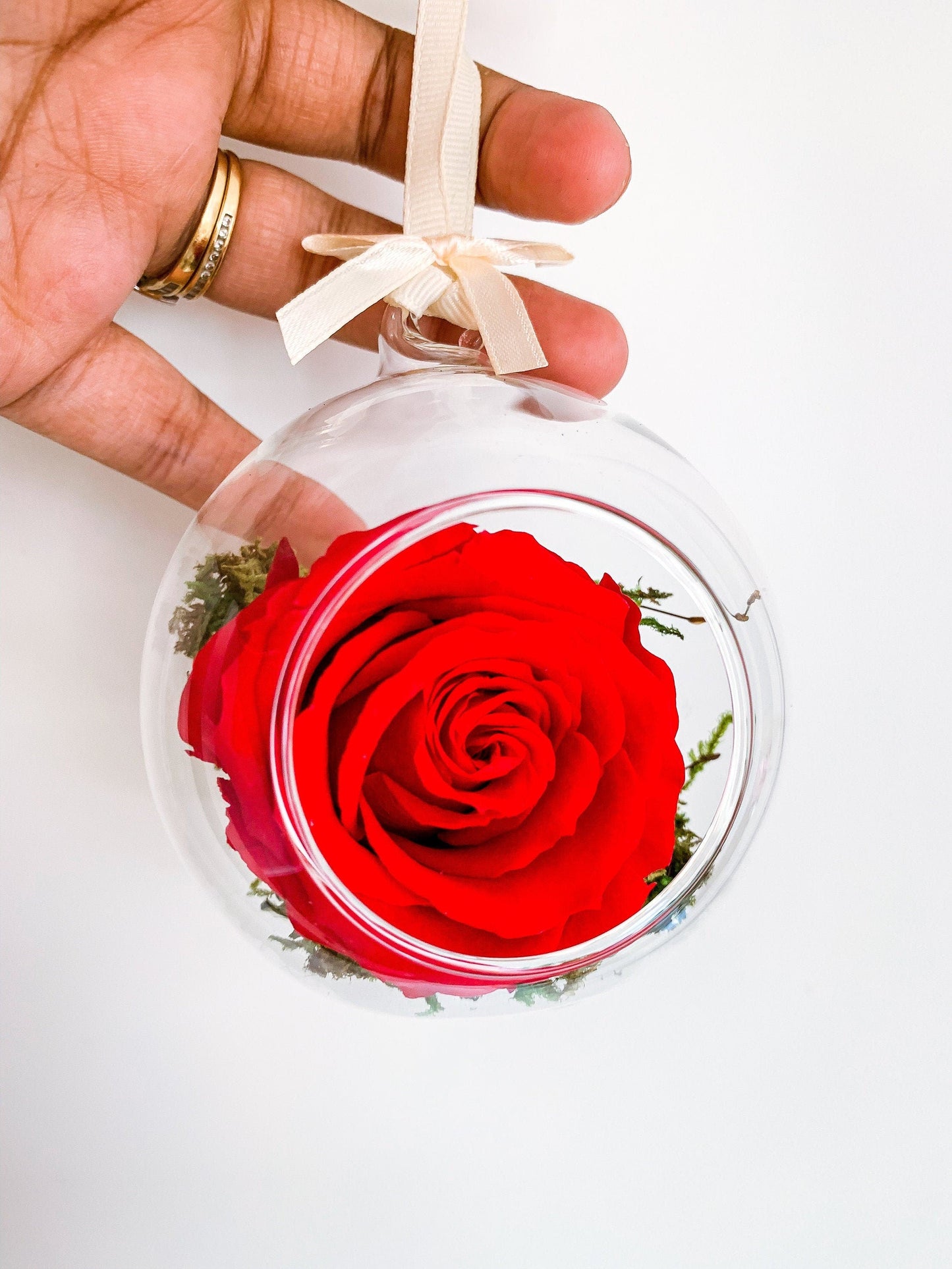 Christmas Baubles | Floral Christmas decorations | Filled Christmas Baubles RishStudio