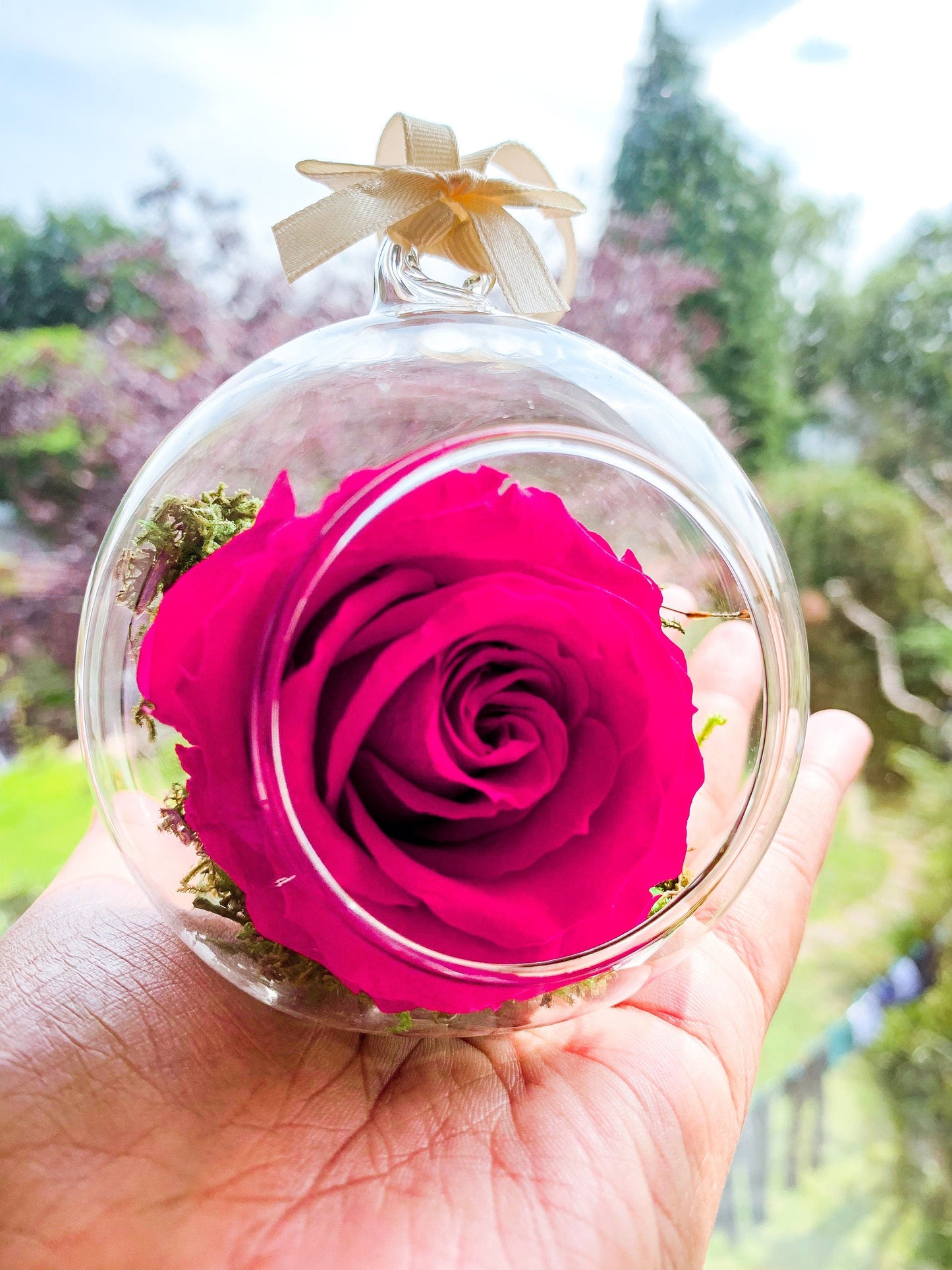 Christmas Baubles | Floral Christmas decorations | Filled Christmas Baubles RishStudio