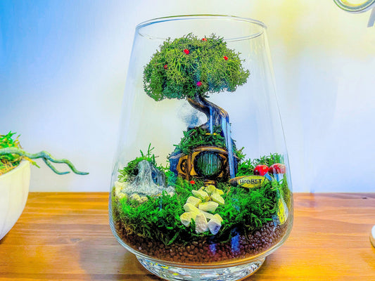D.I.Y Terrarium | Moss Terrarium | Hobbit House Terrarium RishStudio