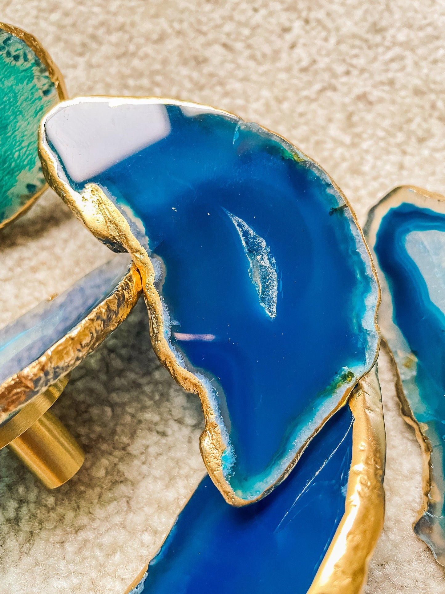 Brass Cabinet Closet Drawer Knobs Set of 6 mossartbyrishstudio