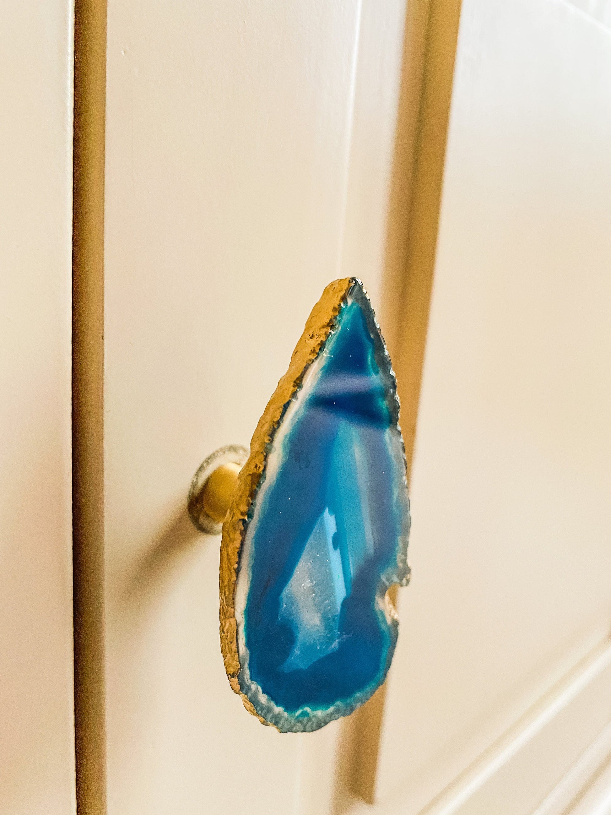 Brass Cabinet Closet Drawer Knobs Set of 6 mossartbyrishstudio