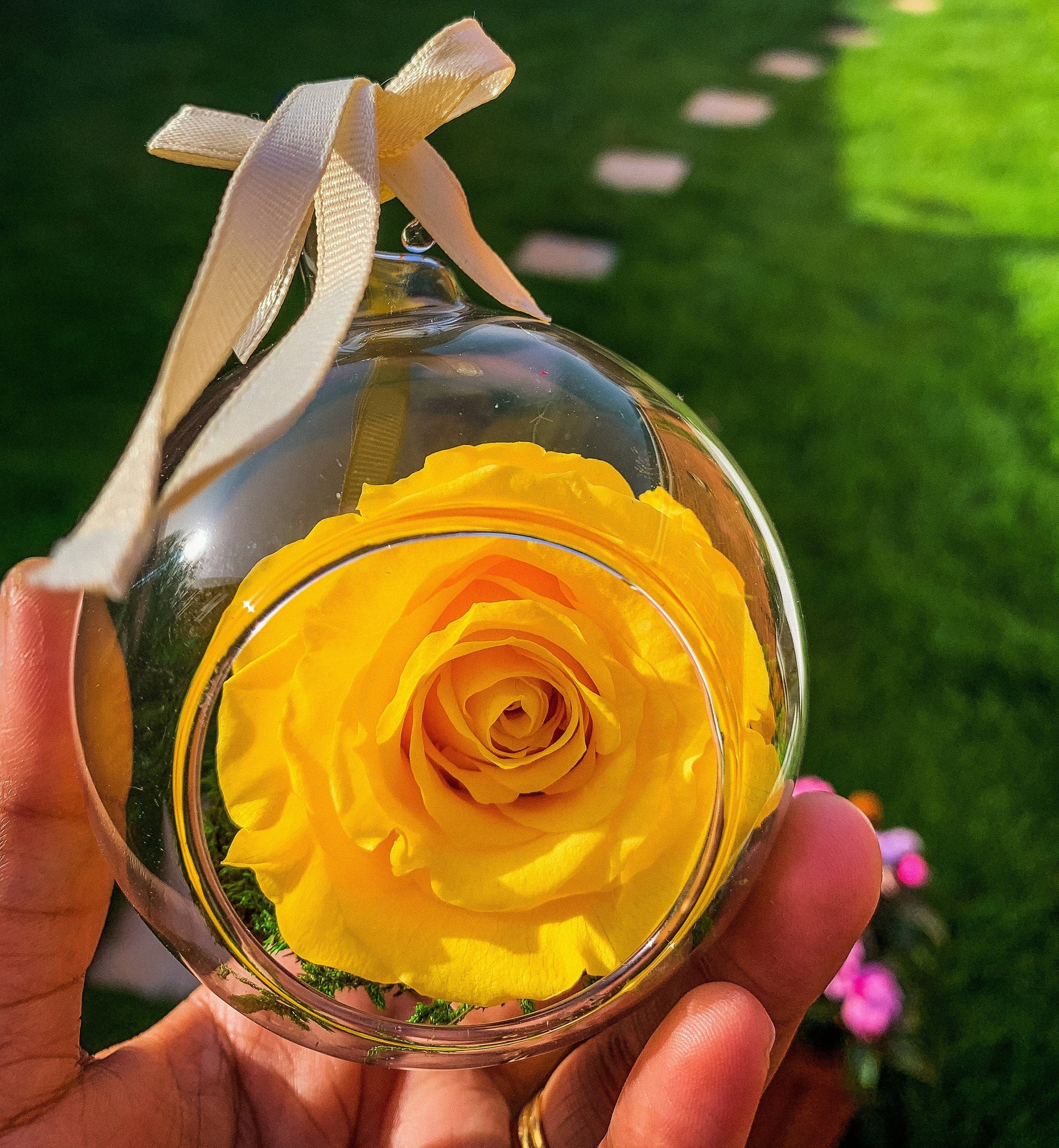 Christmas Baubles | Floral Christmas decorations | Filled Christmas Baubles RishStudio