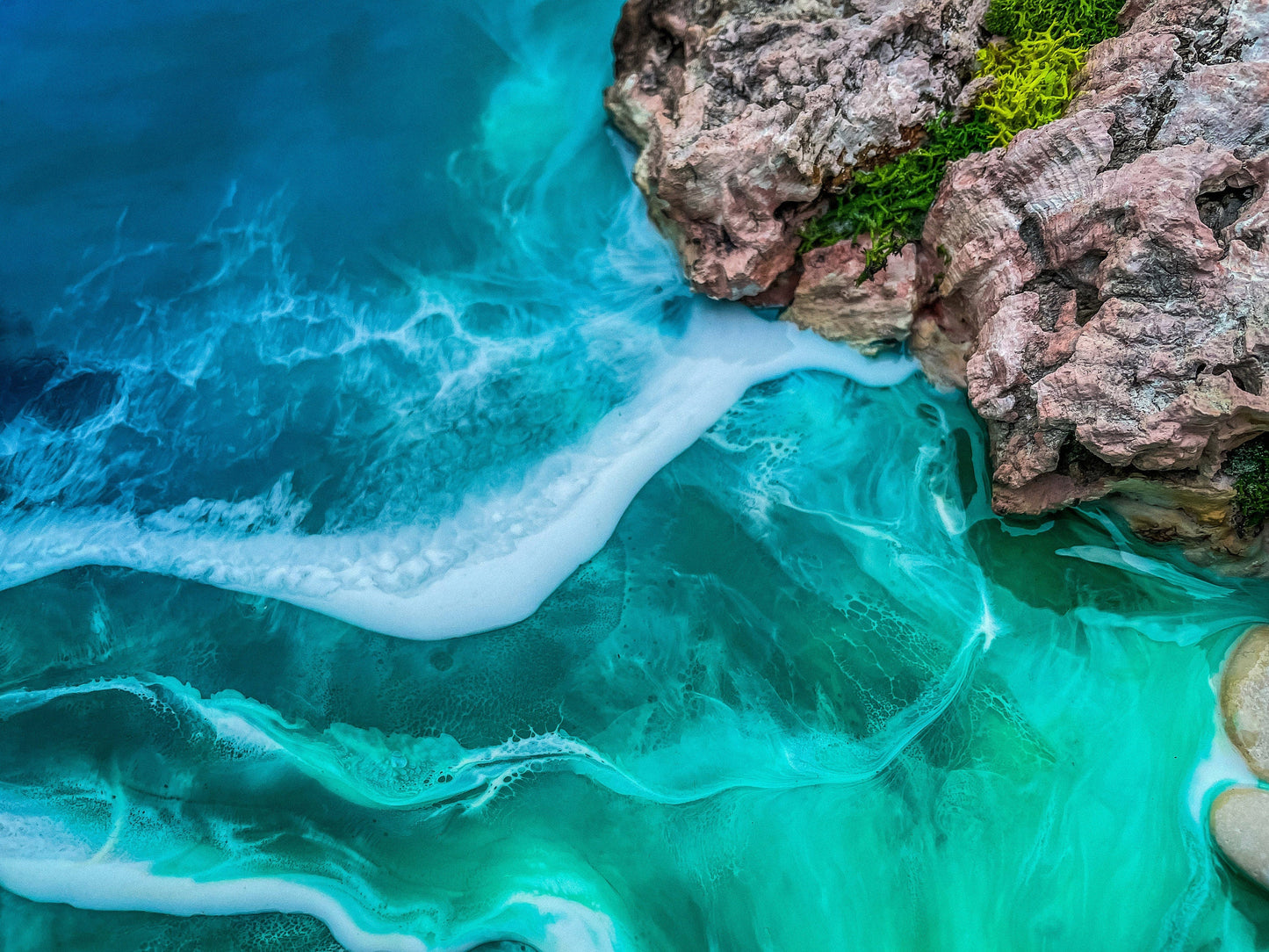 Resin seascape | Ocean Painting | Moss Wall Art | Sea Paintings mossartbyrishstudio