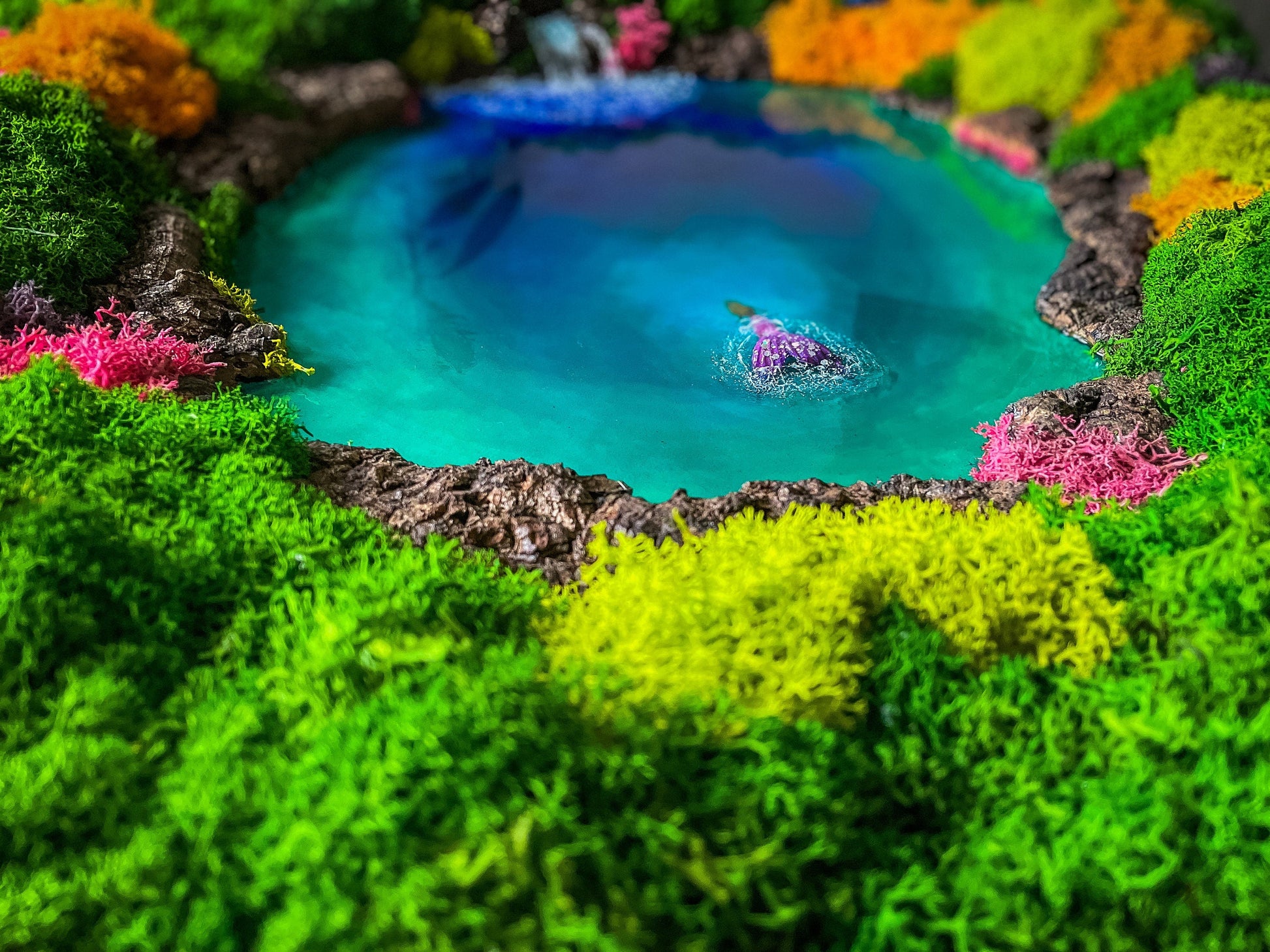 Moss Art | Ocean Wall Art | Moss Wall | Preserved Moss art mossartbyrishstudio