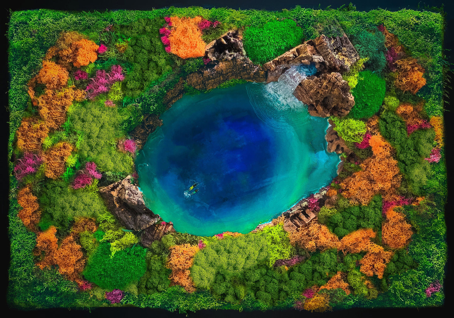 Ocean Wall Art | Seascape and Moss wall Art | RishStudio mossartbyrishstudio