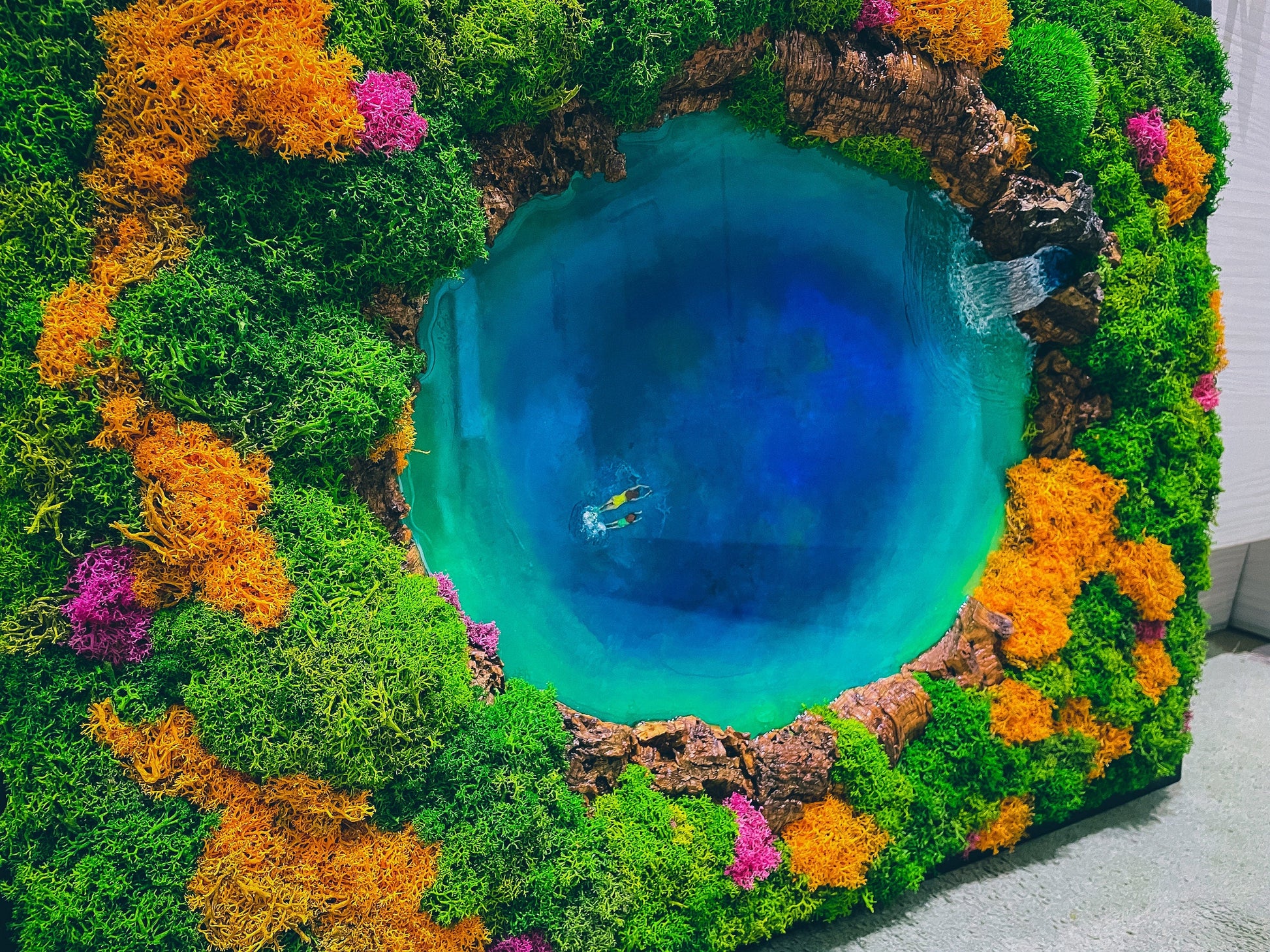 Ocean Wall Art | Seascape and Moss wall Art | RishStudio mossartbyrishstudio