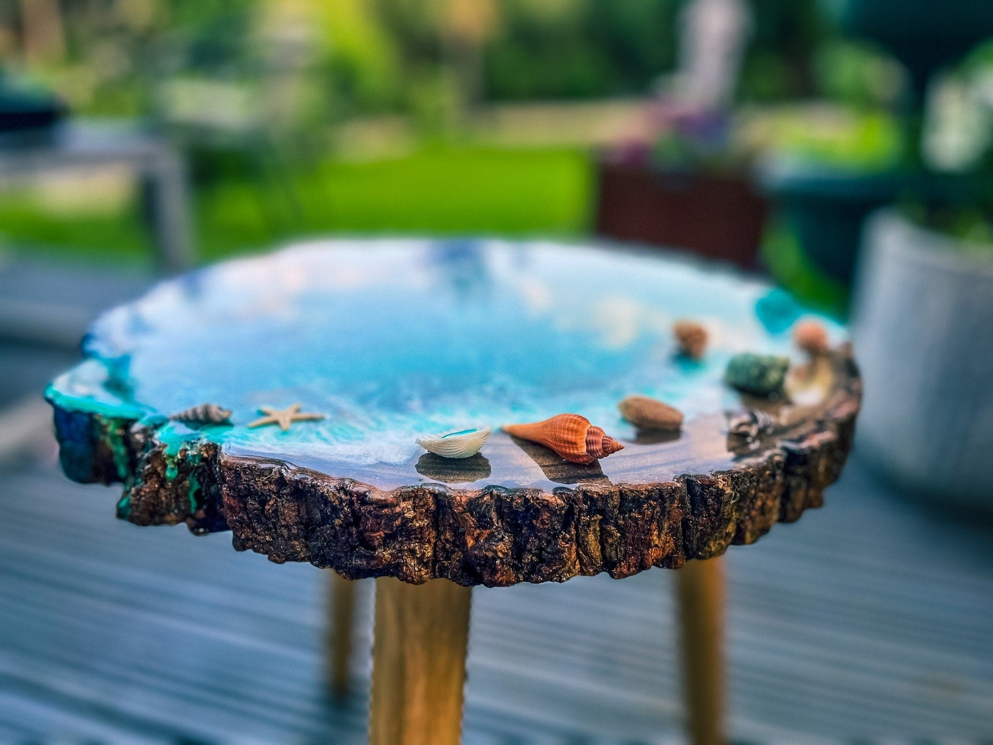 Plant Stand Bohemian Sustainable Natural Wooden Legs mossartbyrishstudio