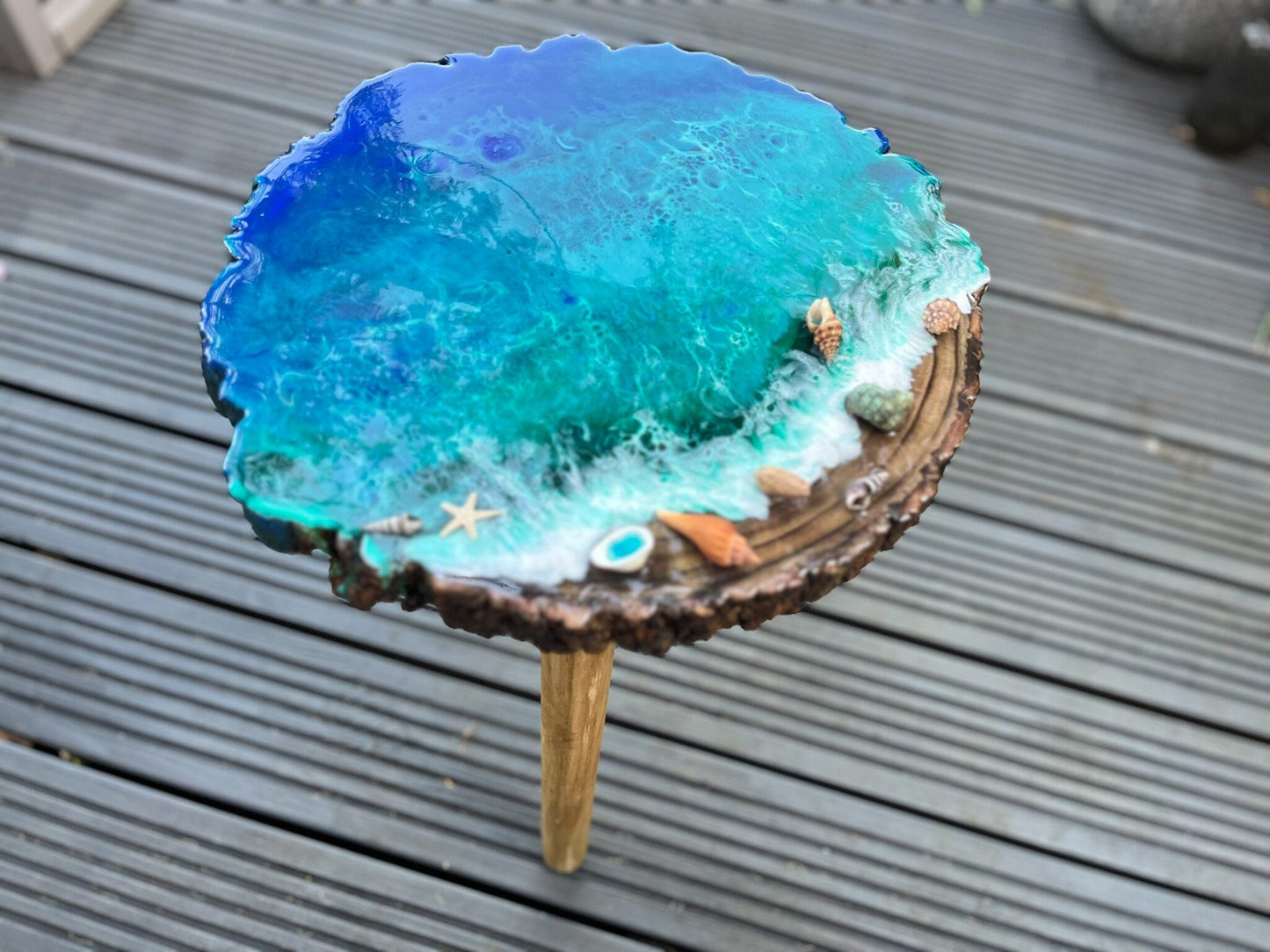 Plant Stand Bohemian Sustainable Natural Wooden Legs mossartbyrishstudio