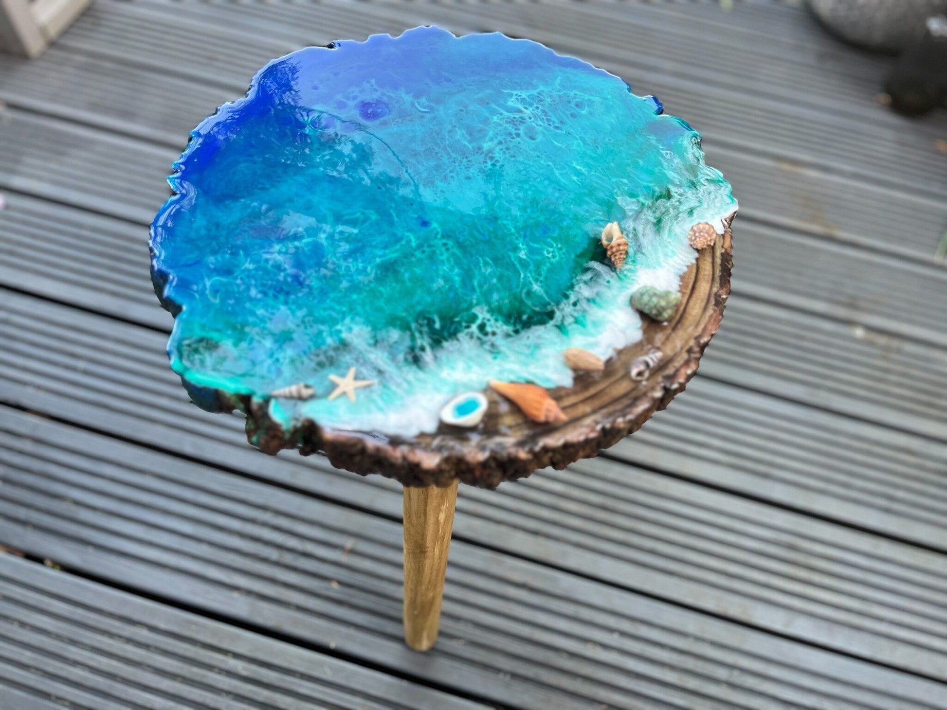 Plant Stand Bohemian Sustainable Natural Wooden Legs mossartbyrishstudio