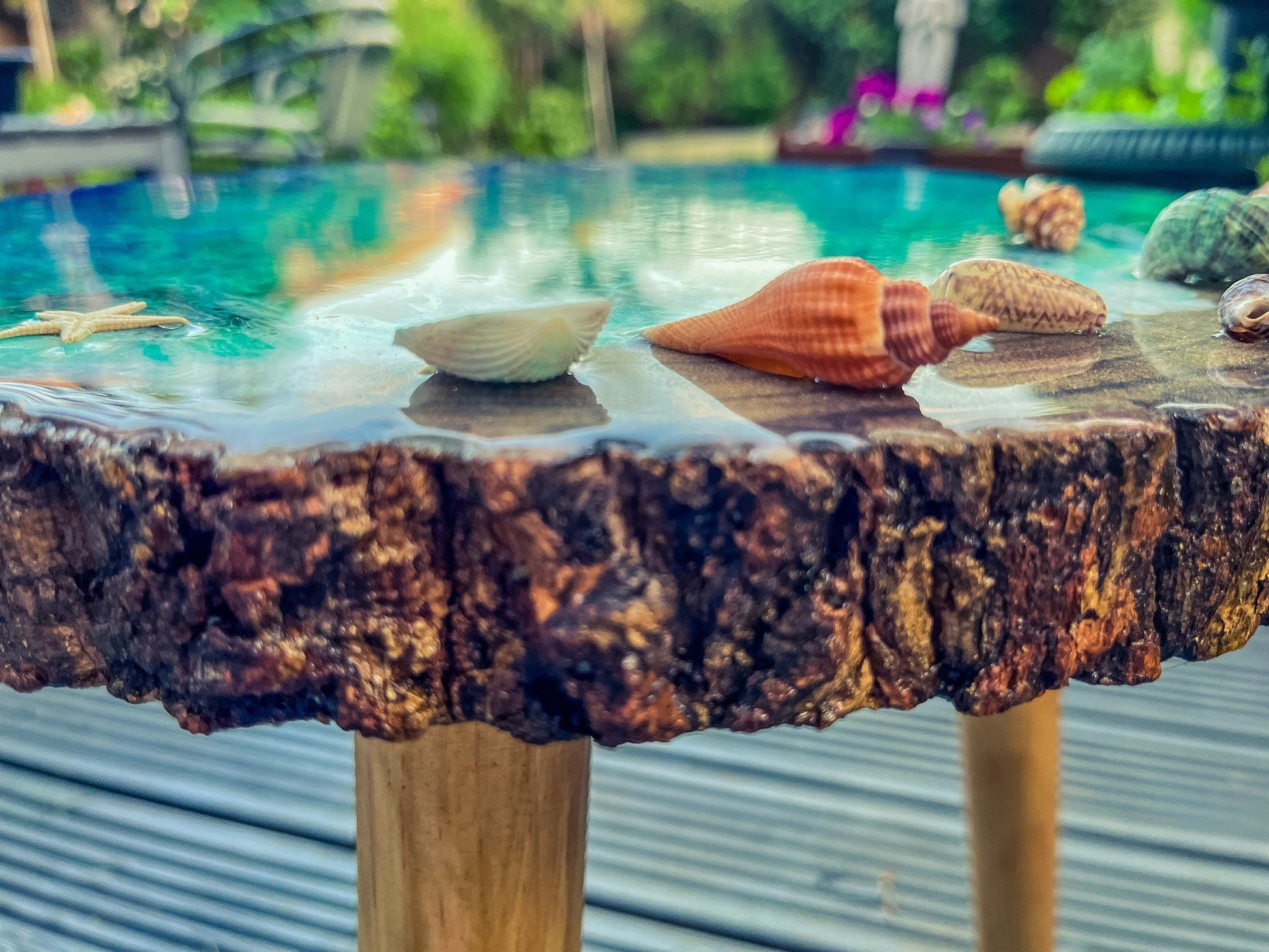 Plant Stand Bohemian Sustainable Natural Wooden Legs mossartbyrishstudio