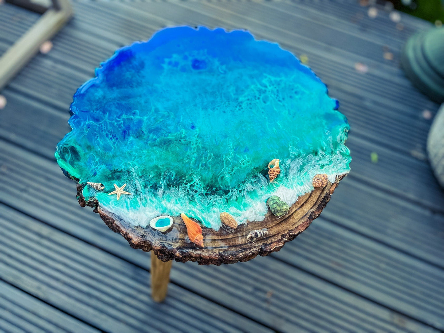 Plant Stand Bohemian Sustainable Natural Wooden Legs mossartbyrishstudio