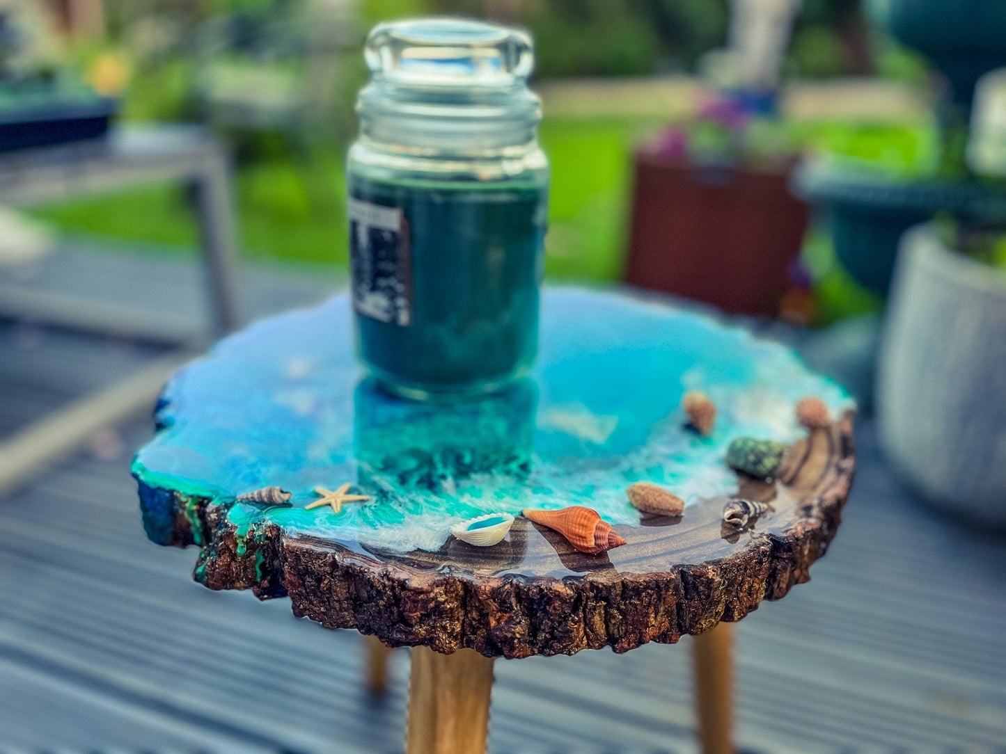 Plant Stand Bohemian Sustainable Natural Wooden Legs mossartbyrishstudio